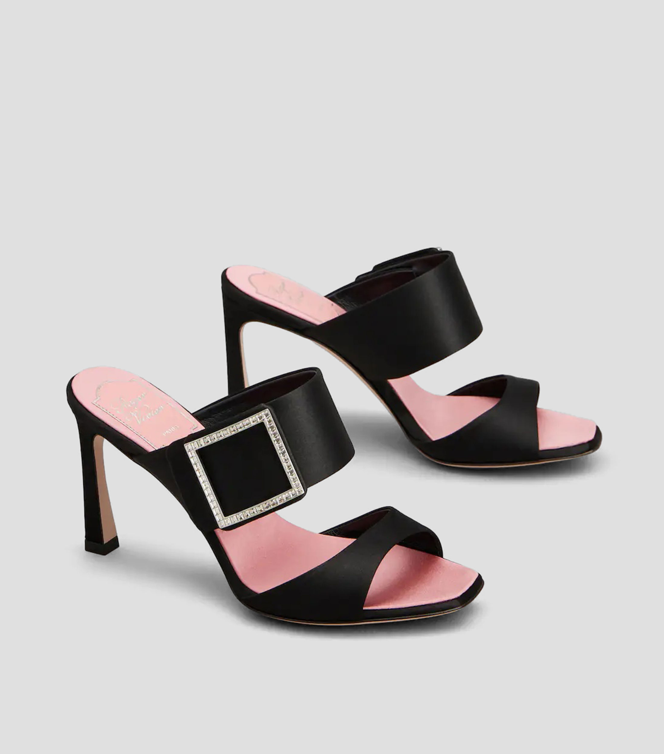 Sandalias con tacón alto de aguja Mujer