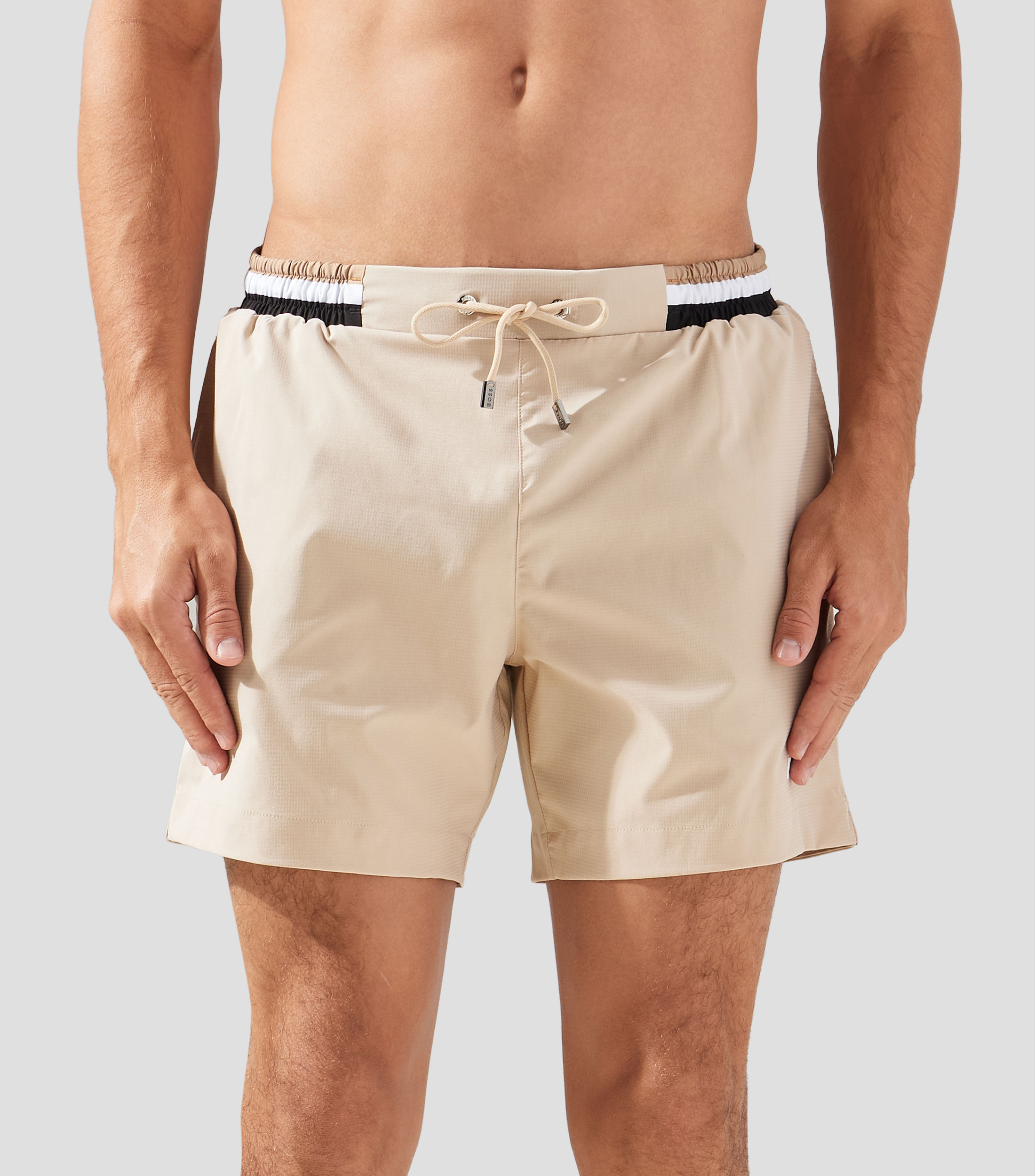 Traje de baño corto liso Hombre