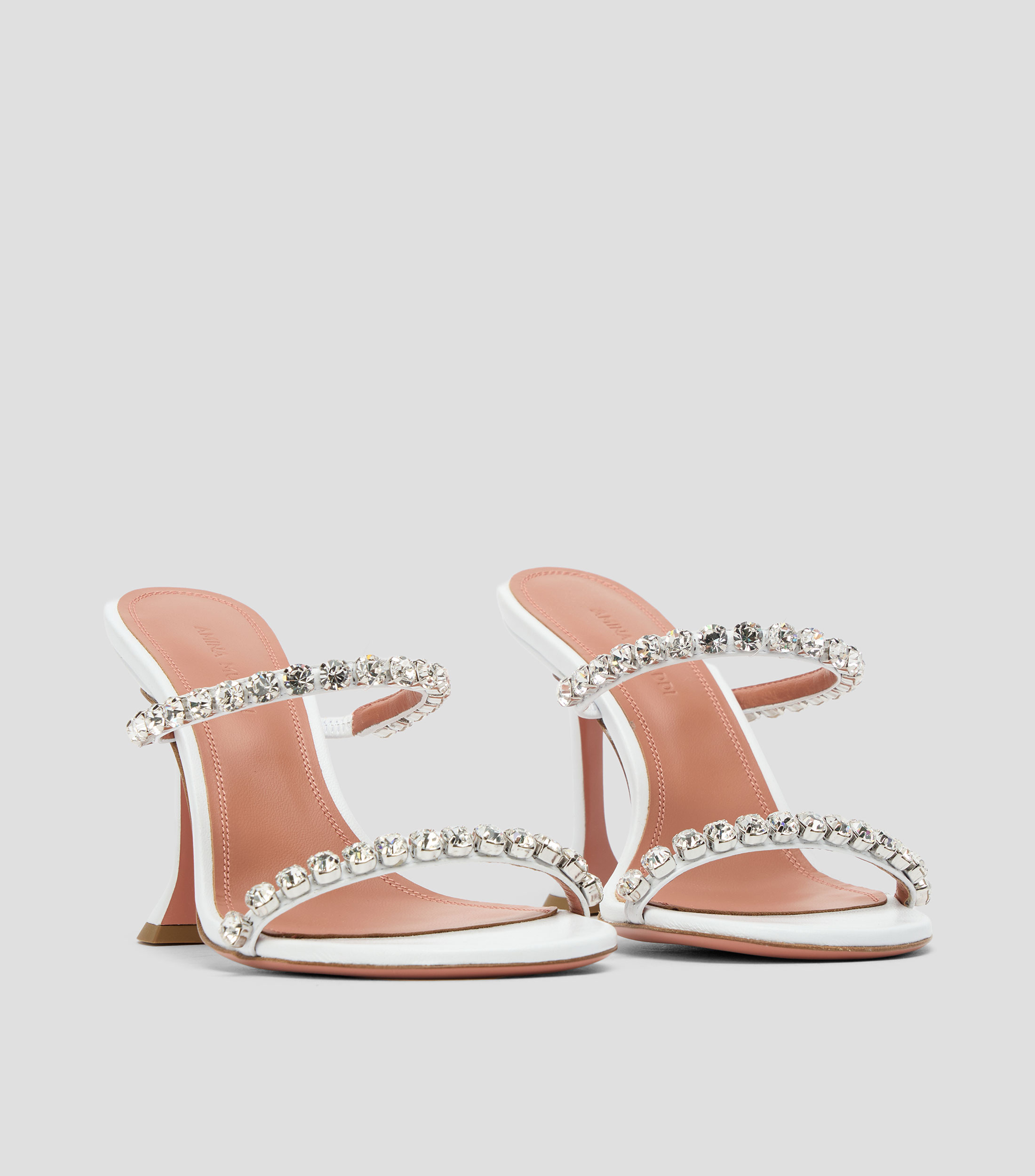 Sandalias con tacón alto media luna Mujer