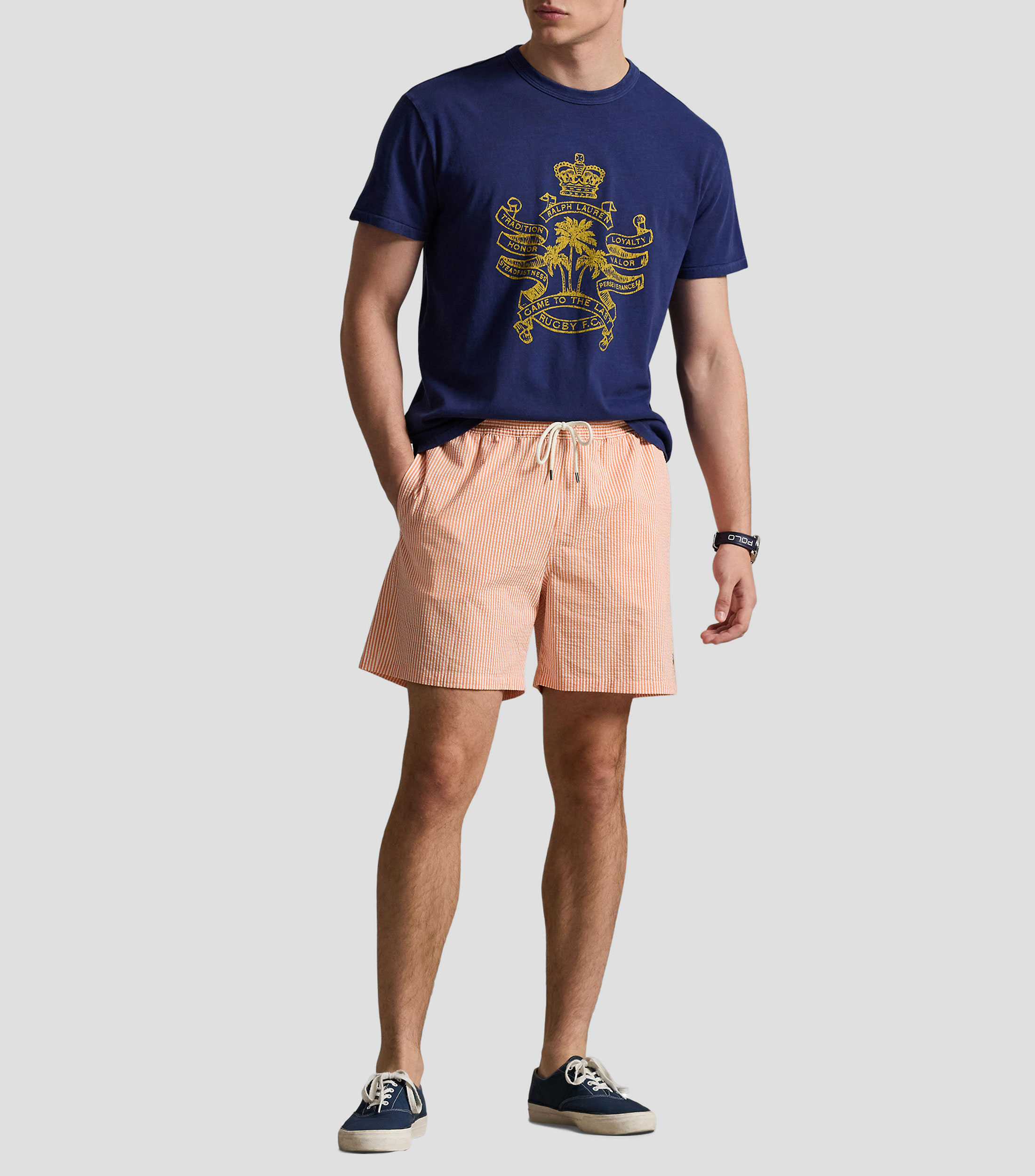Traje de baño a rayas Hombre