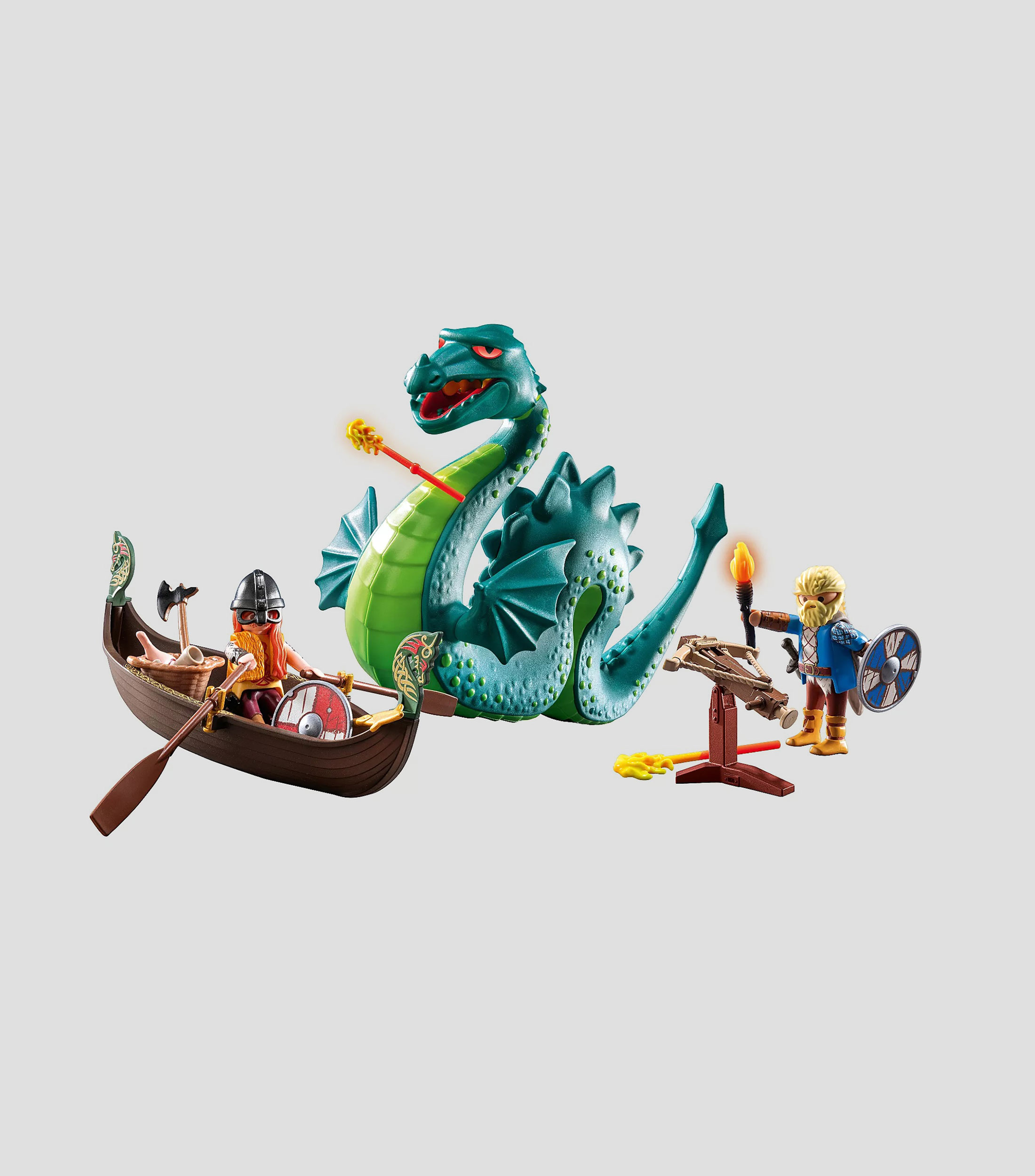 Playset Vikingos con monstruo marino