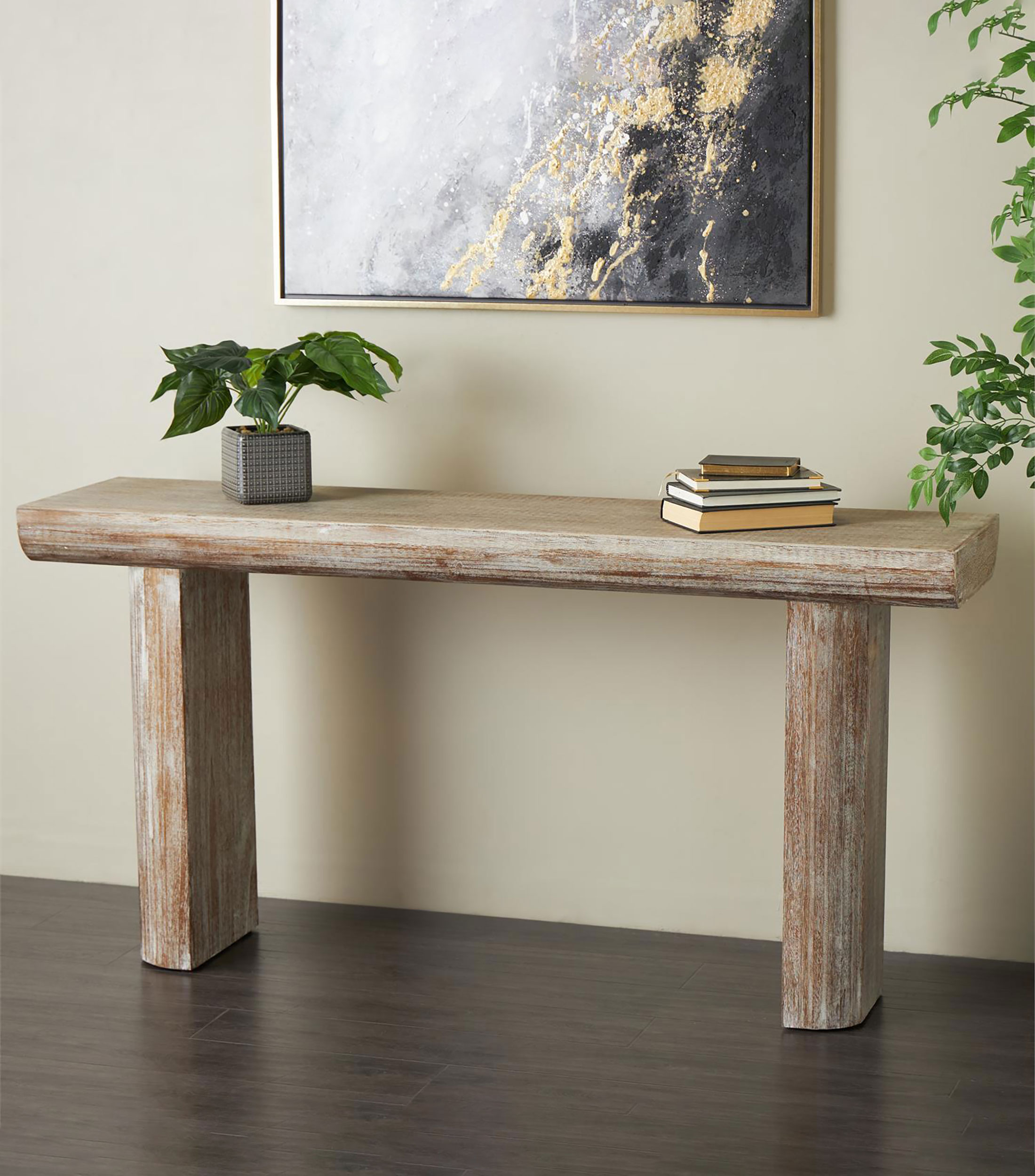 Mesa consola Credenza en madera de abeto