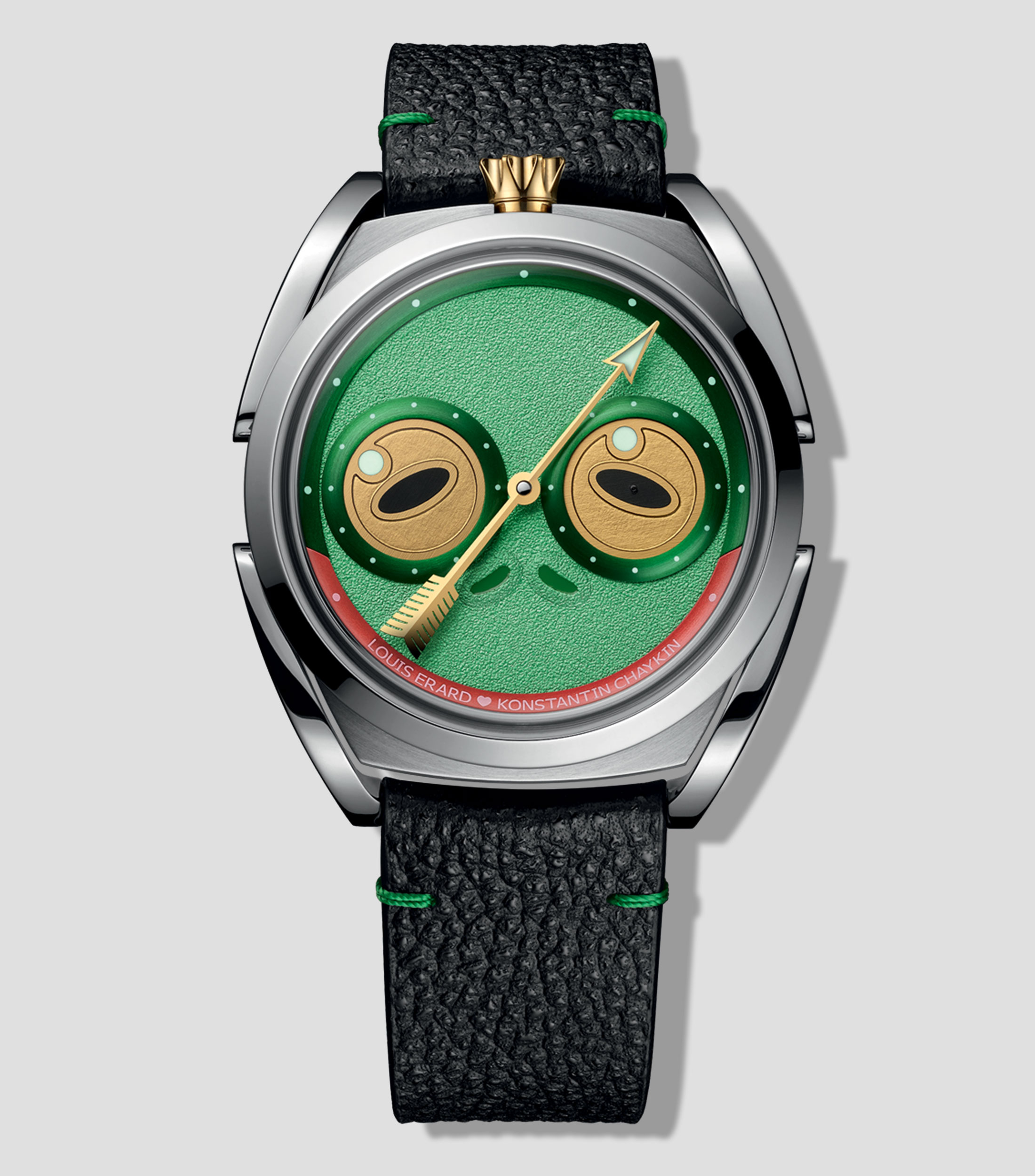 Reloj para Hombre Louis Erard x Konstantin Chaykin Unfrogettable Green edición especial plateado