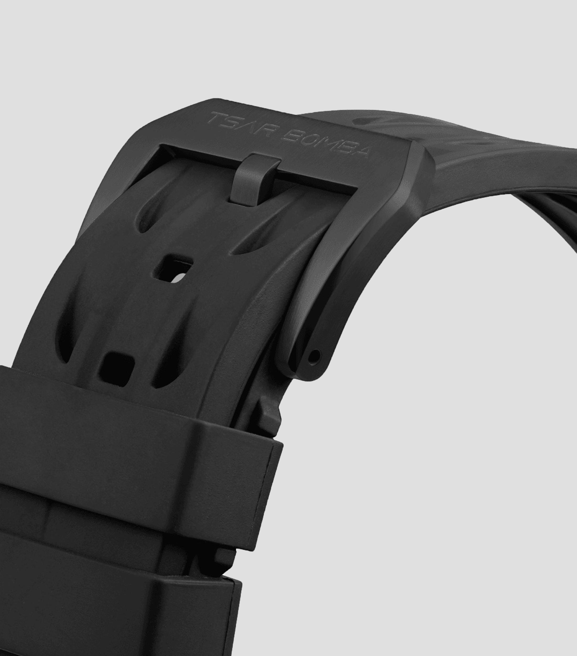 Extensible para reloj Atómica en caucho fluoro negro