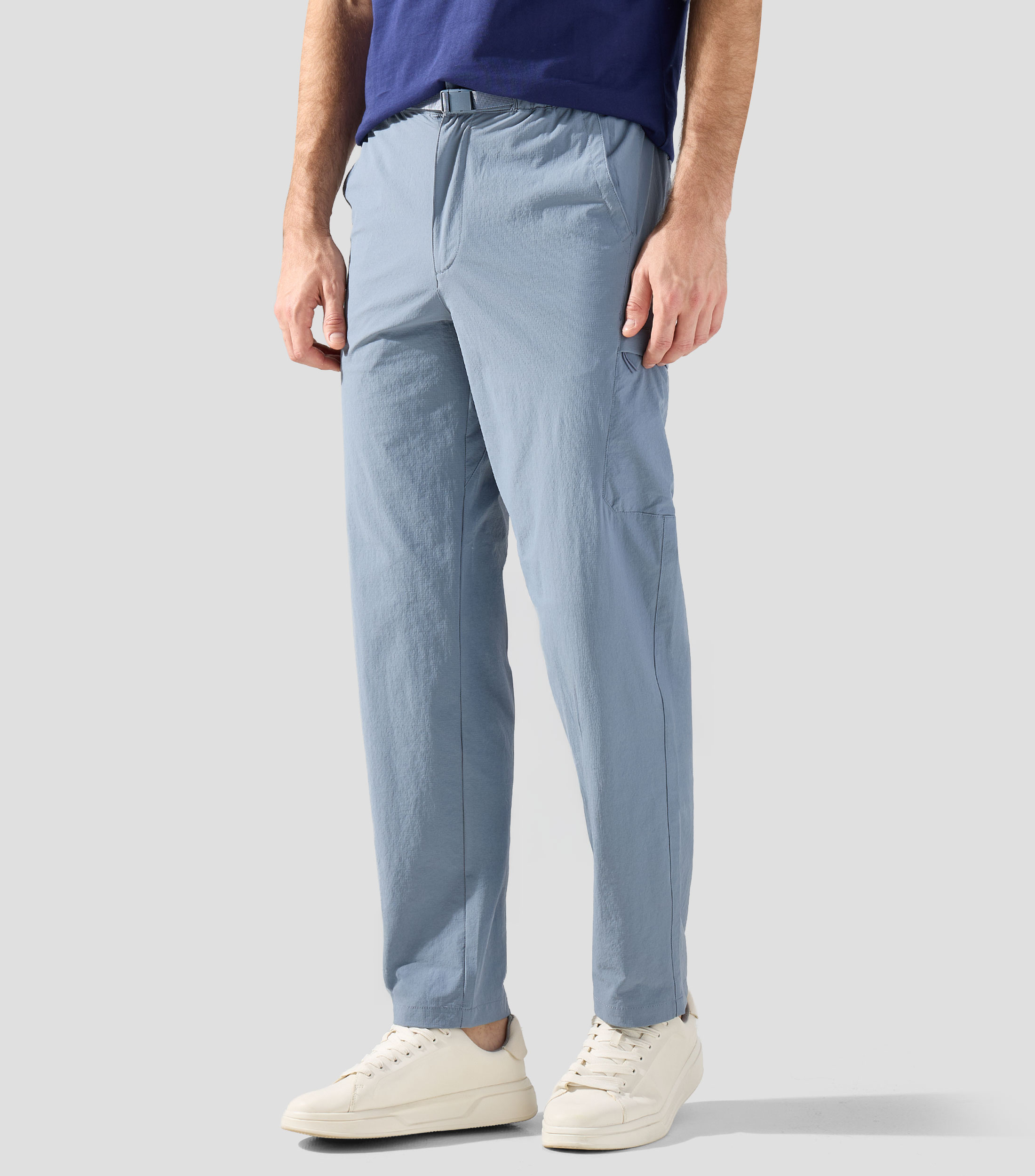 Pantalón con cinturón Hombre