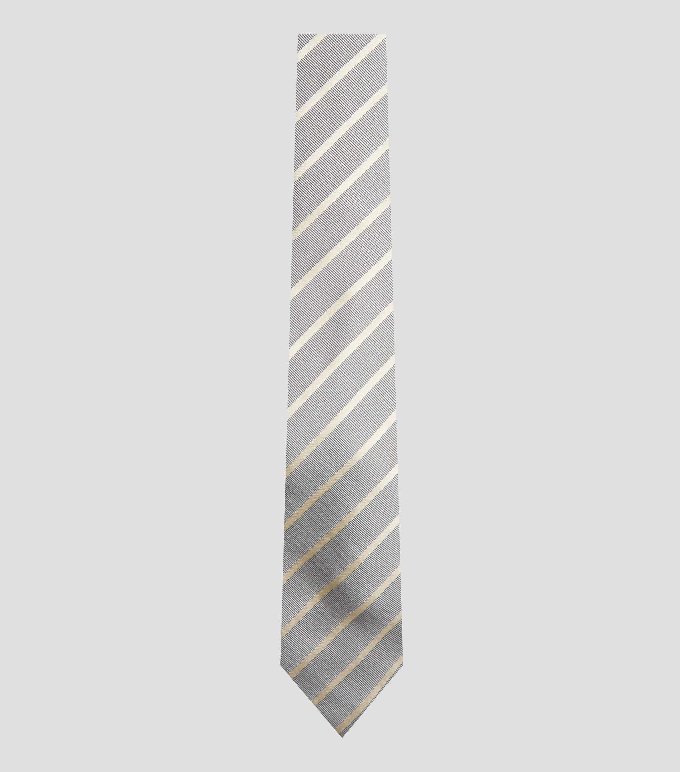 Corbata ancha de seda a rayas