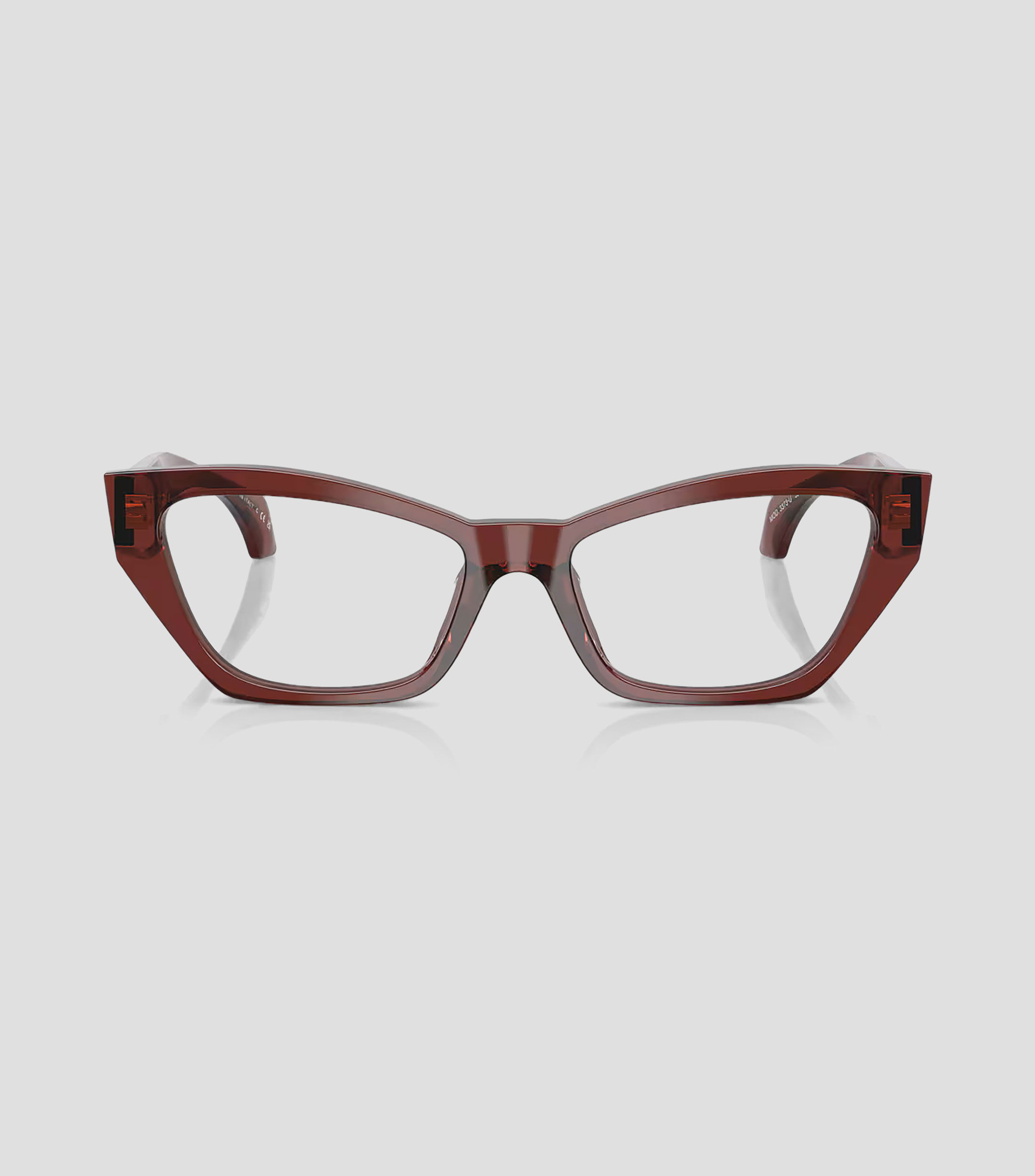 Lentes oftálmicos ojo de gato burdeos Mujer