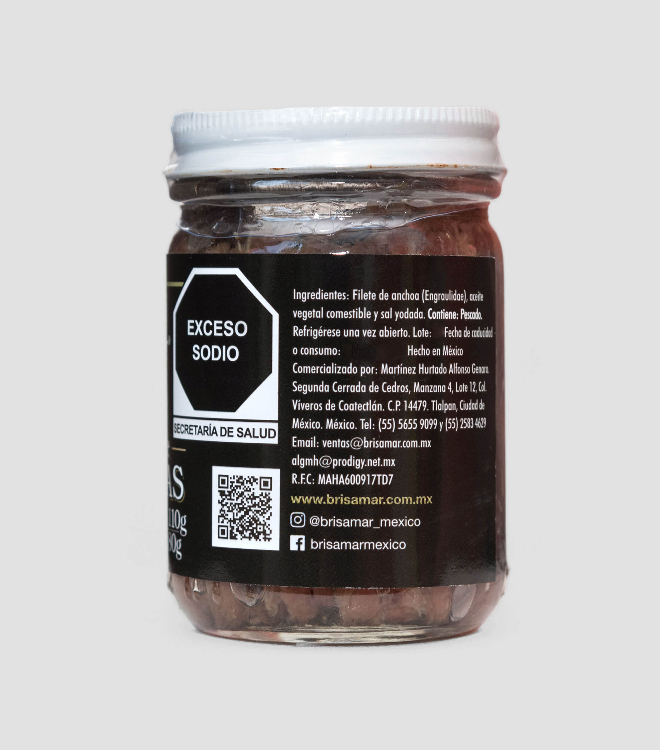 Filetes de anchoas, 110 g