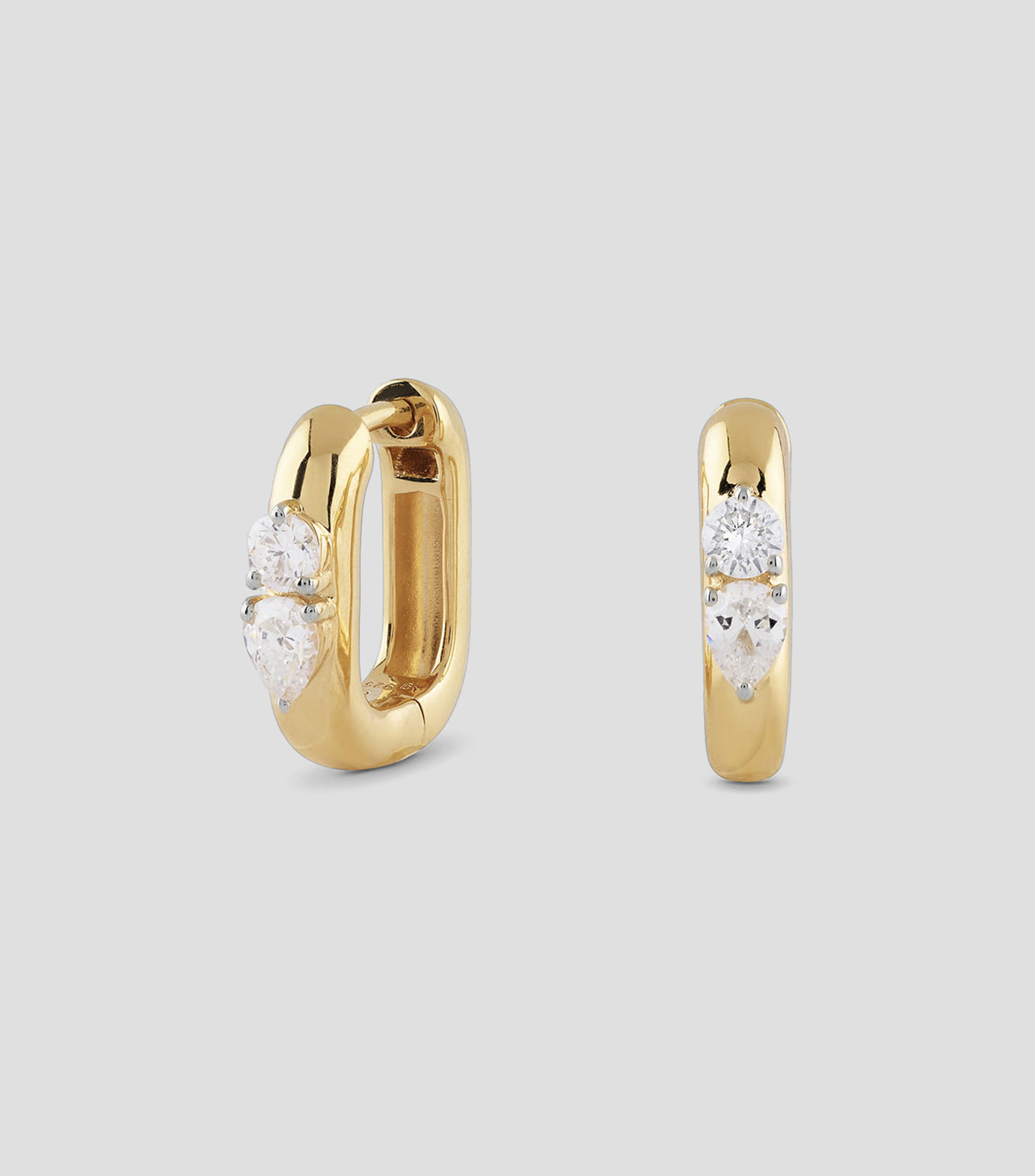 Aretes en Plata .925 con Cristales Mujer