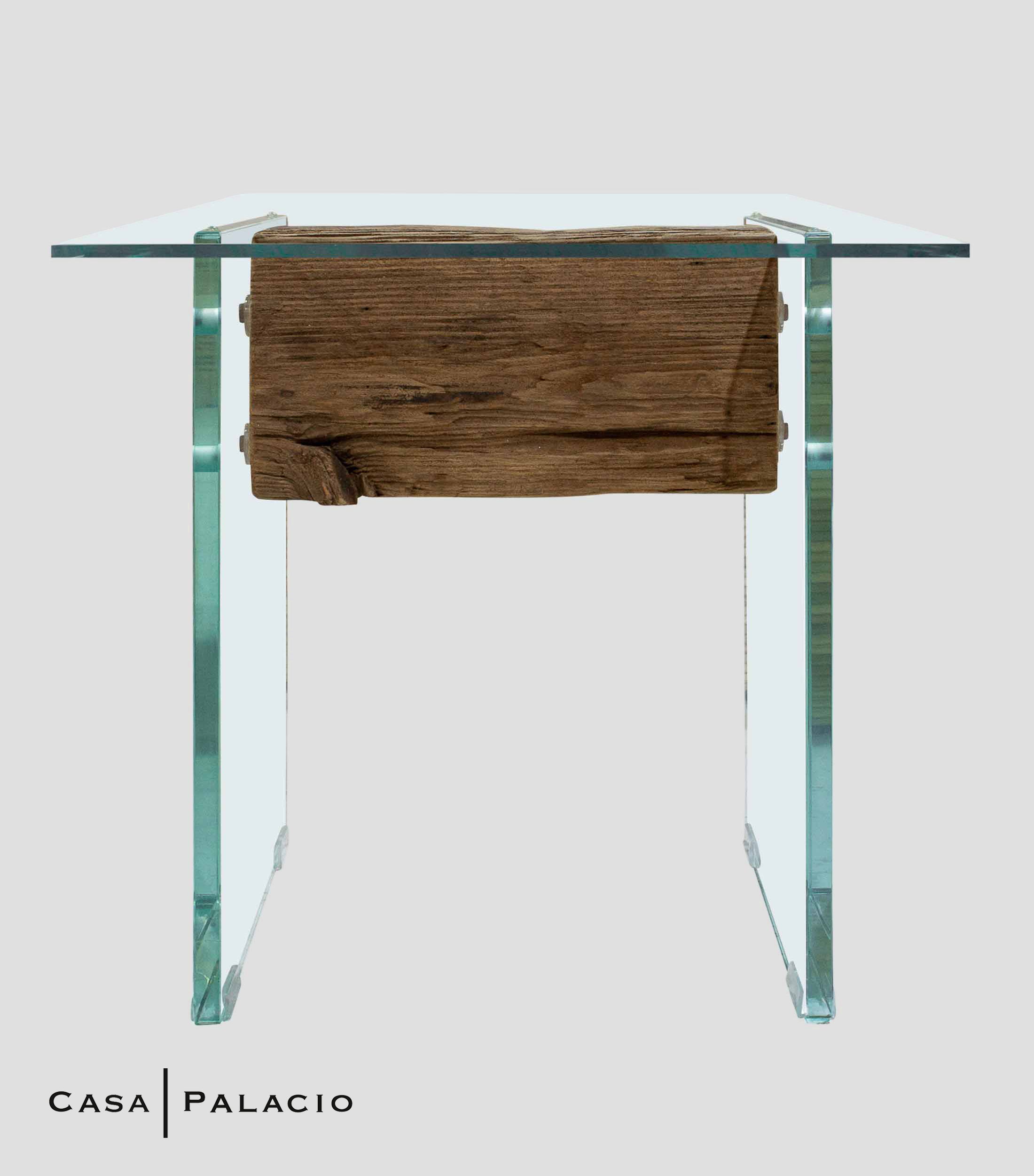 Mesa lateral Detroit en cristal