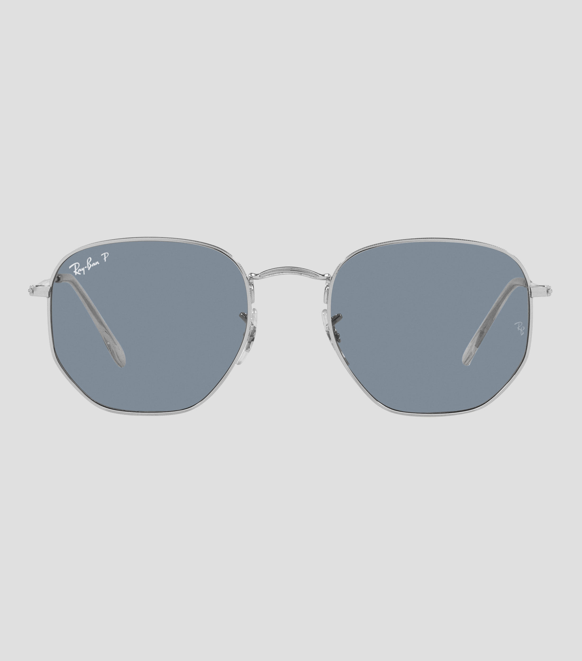 Lentes de Sol Hexagonales Flat Lenses Plateados Unisex