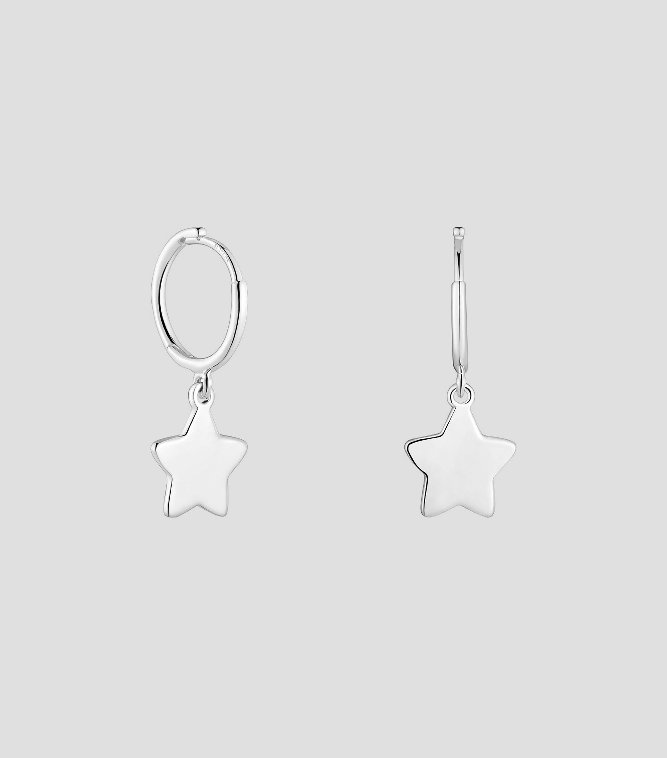 Aretes en plata .925 estrella Motivos Mujer