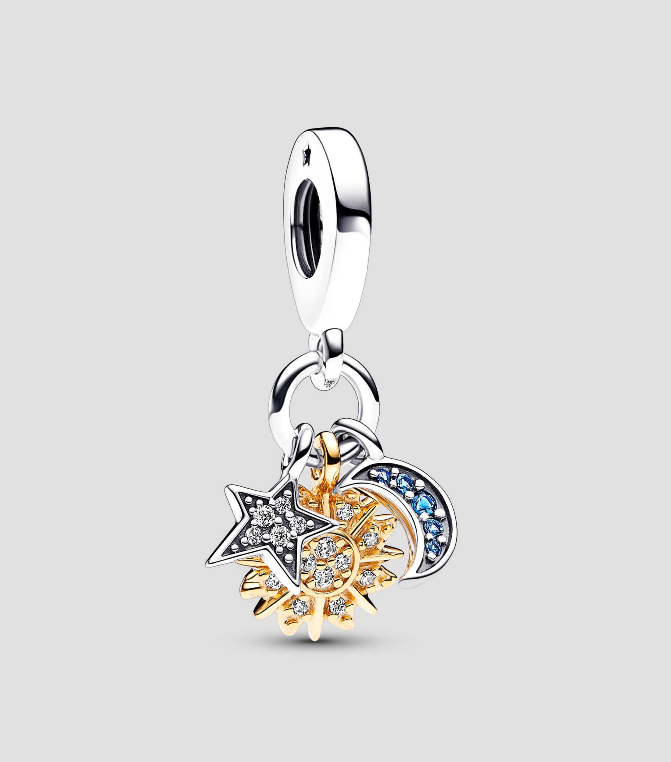 Charm en plata .925 Pandora Moments con gemas brillantes Mujer