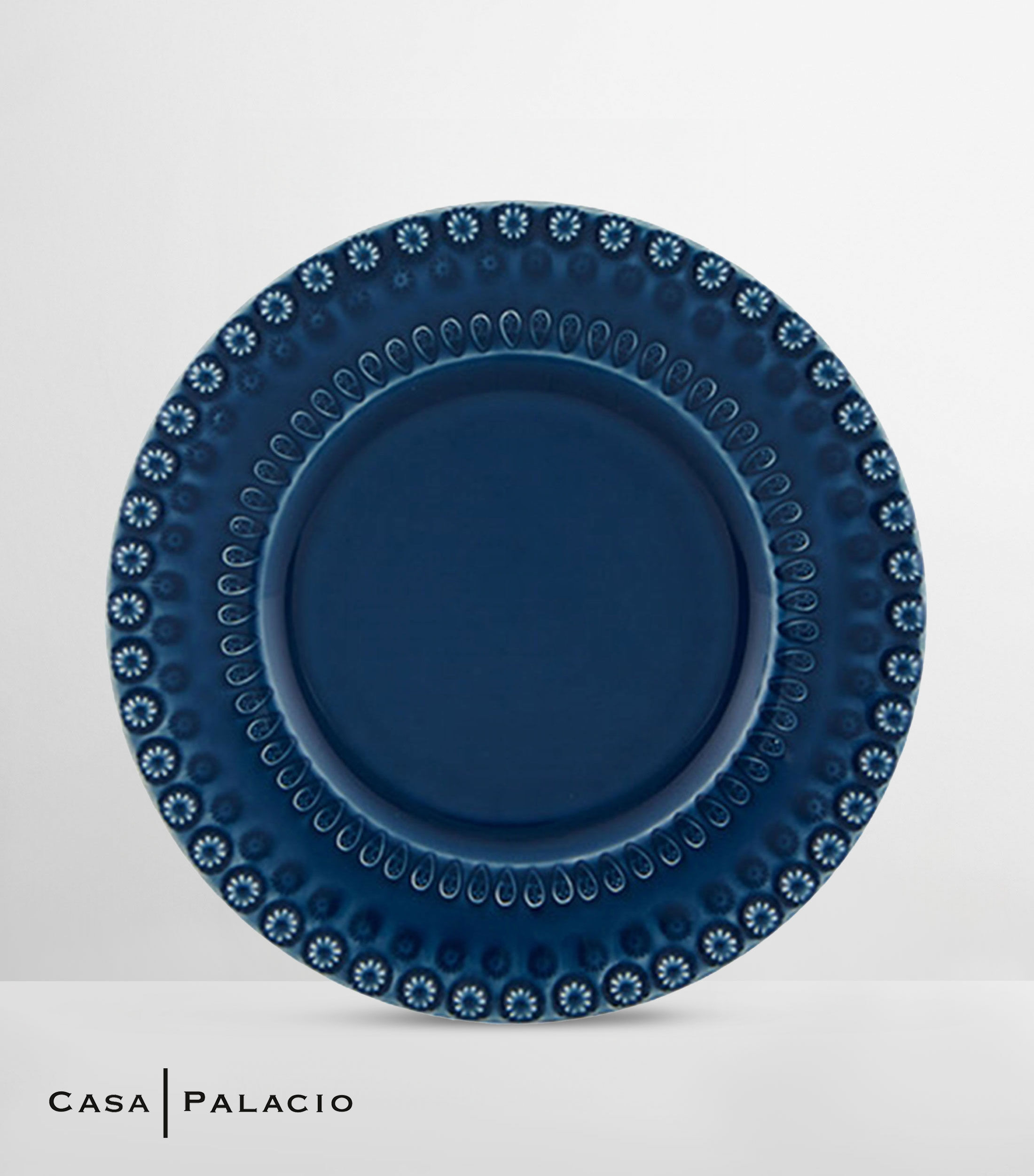 Plato para fruta azul