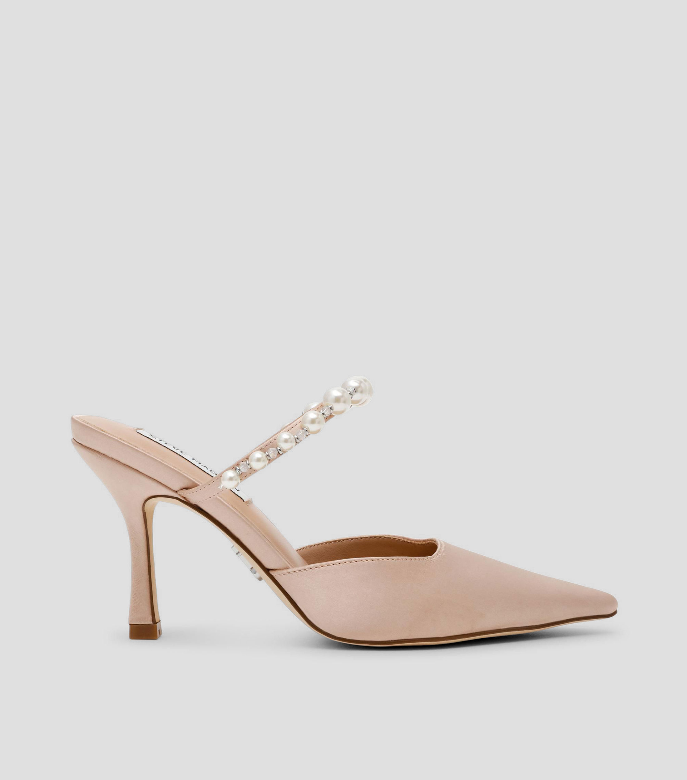Zapatillas con tacón bajo de aguja Mujer