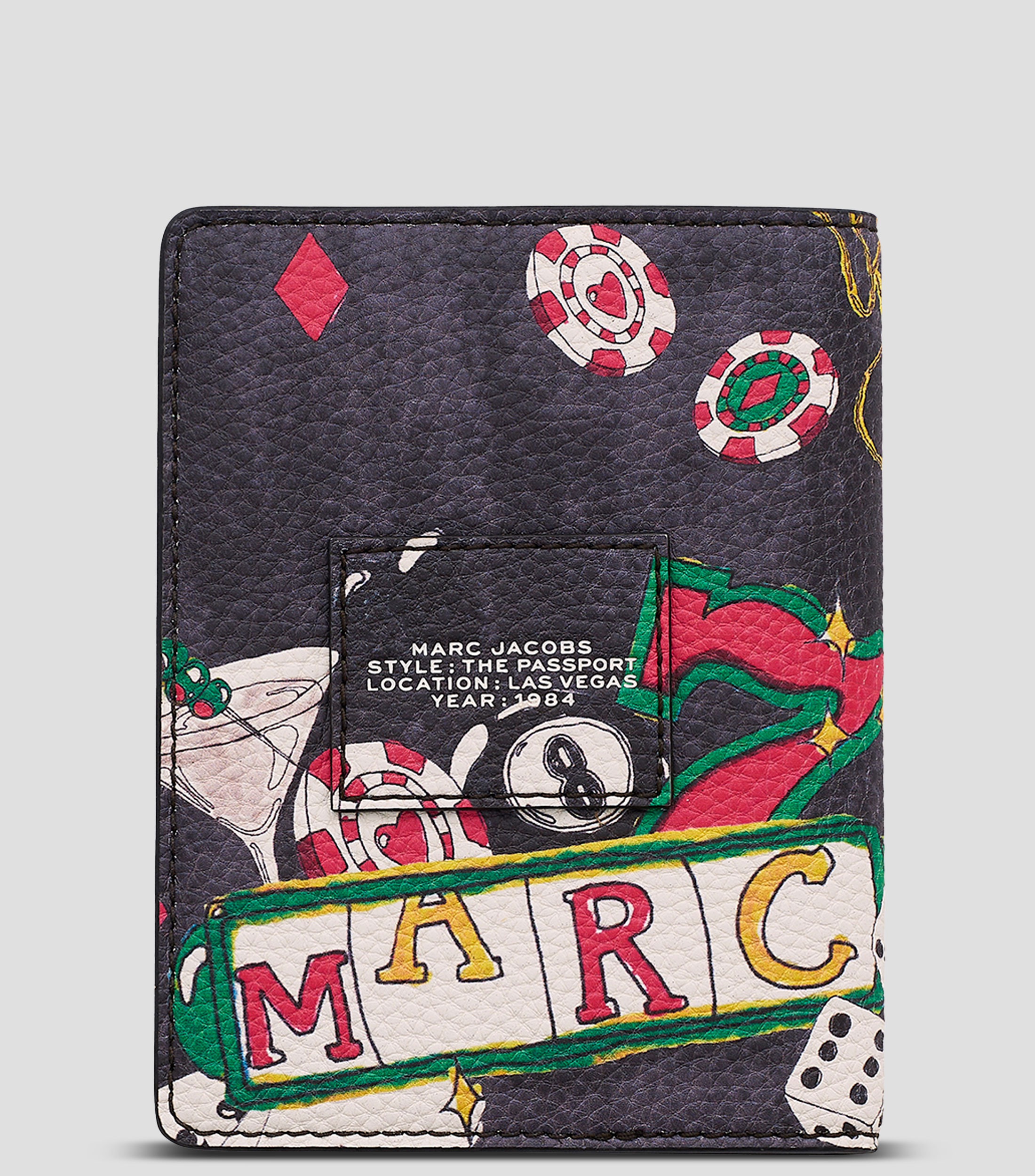 Portapasaporte multicolor en piel City Capsule Las Vegas estampado Mujer