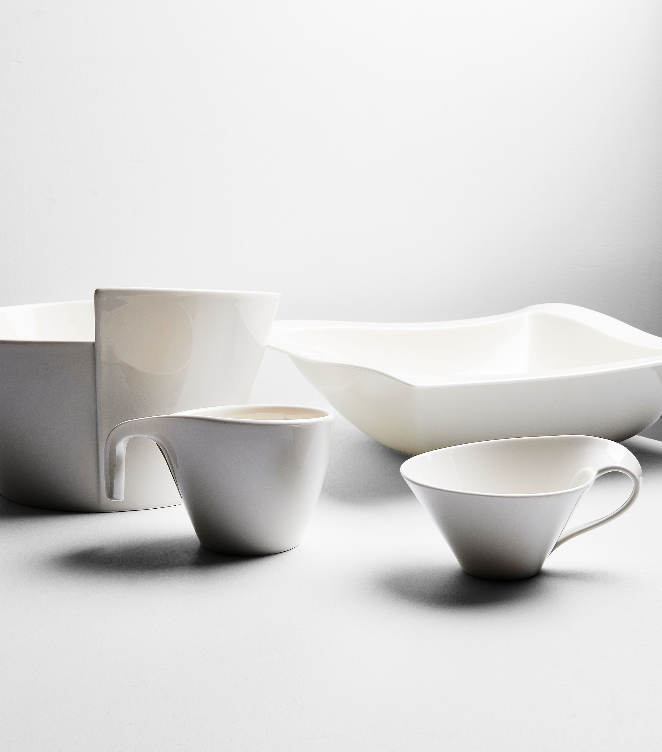 Taza para té New Wave blanca