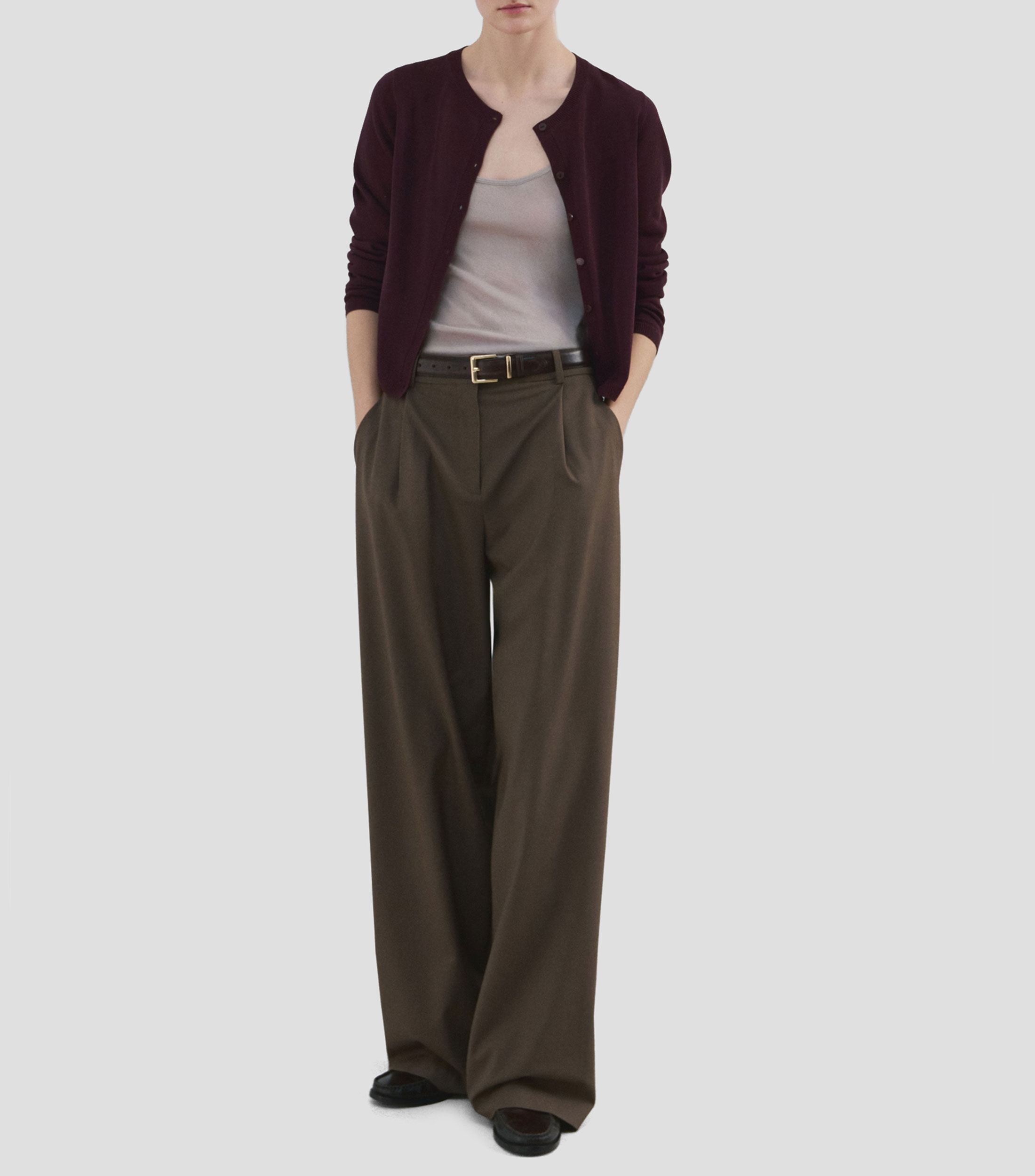 Cárdigan liso Mujer