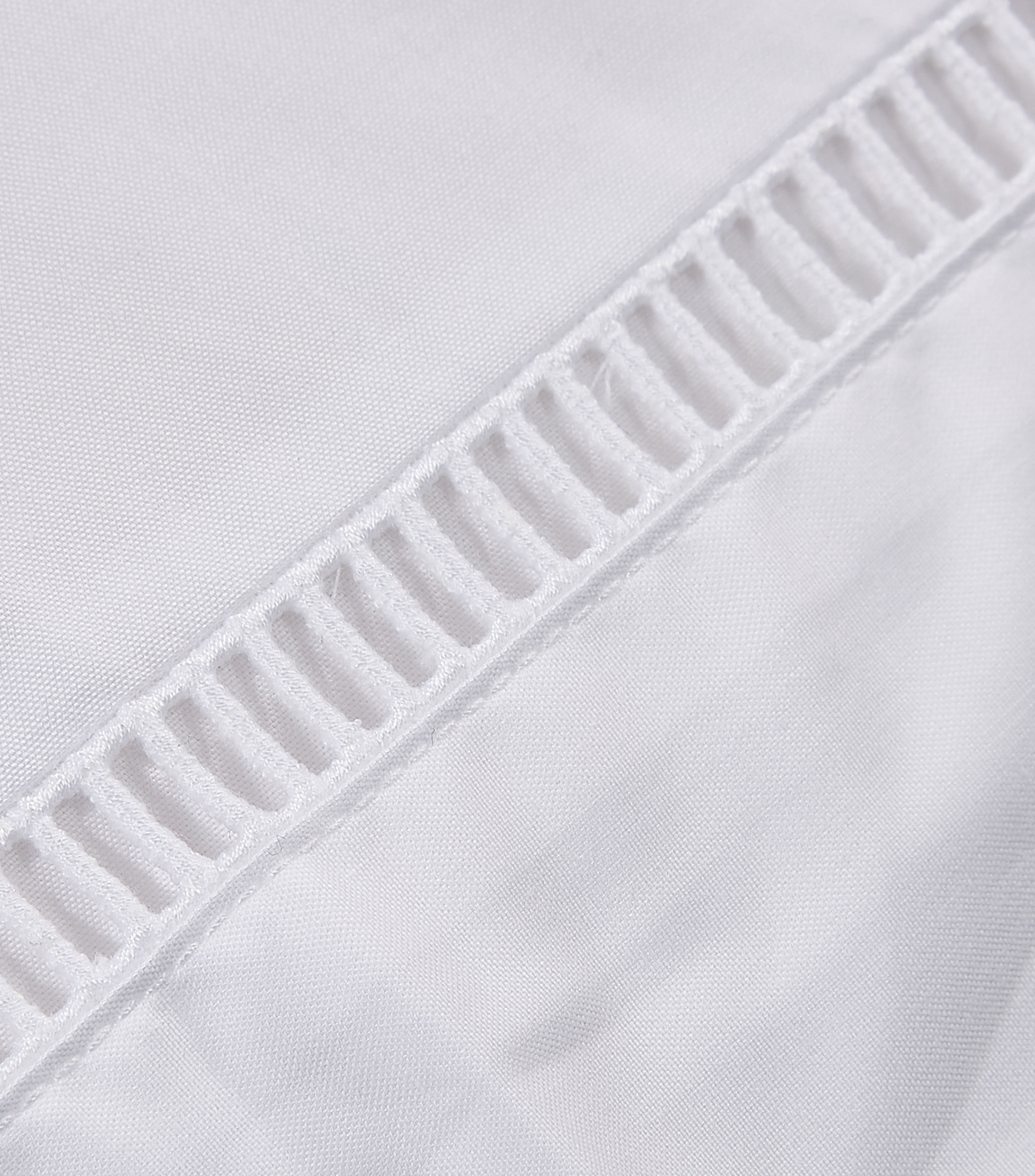 Funda para almohada estándar en algodón Paros blanca