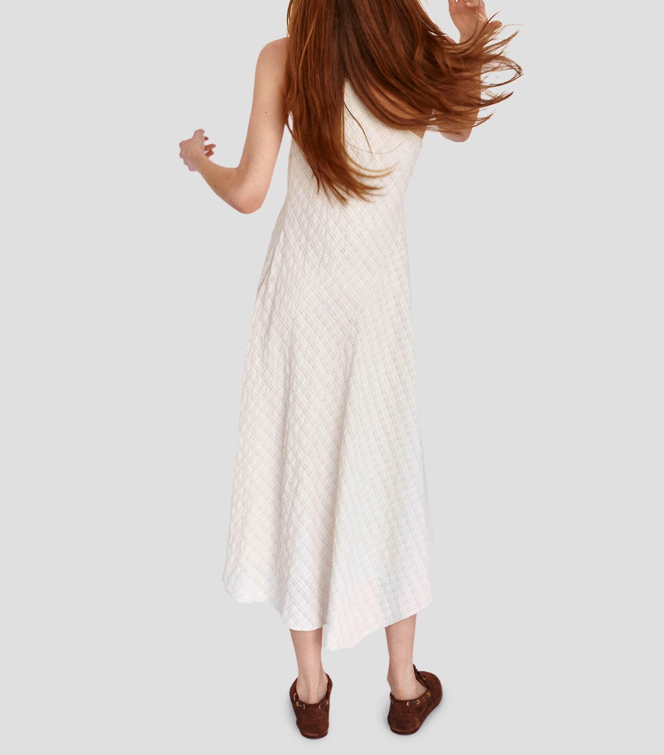 Vestido midi fantasía Mujer