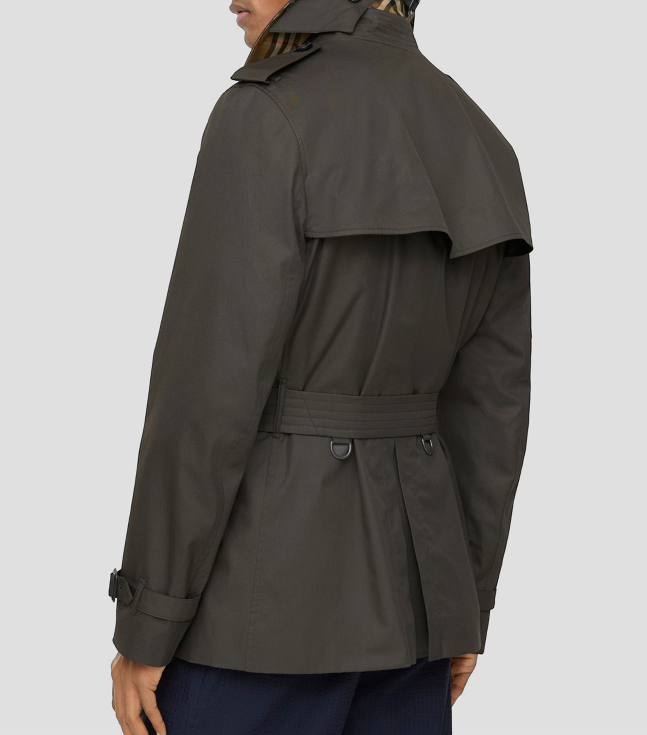 Abrigo midi liso Hombre