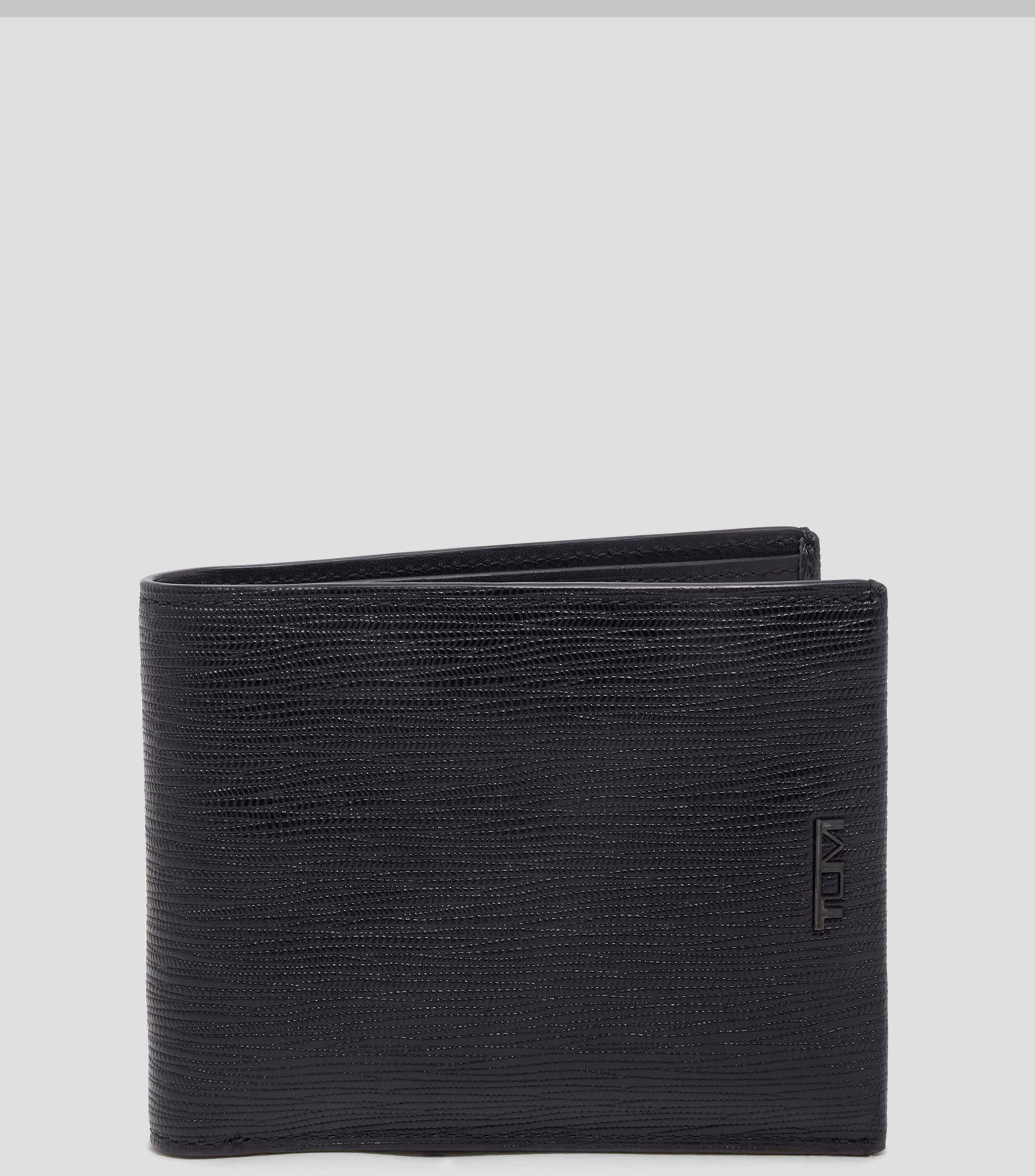 Cartera bifold Nassau Removable Passcase en piel negra Hombre