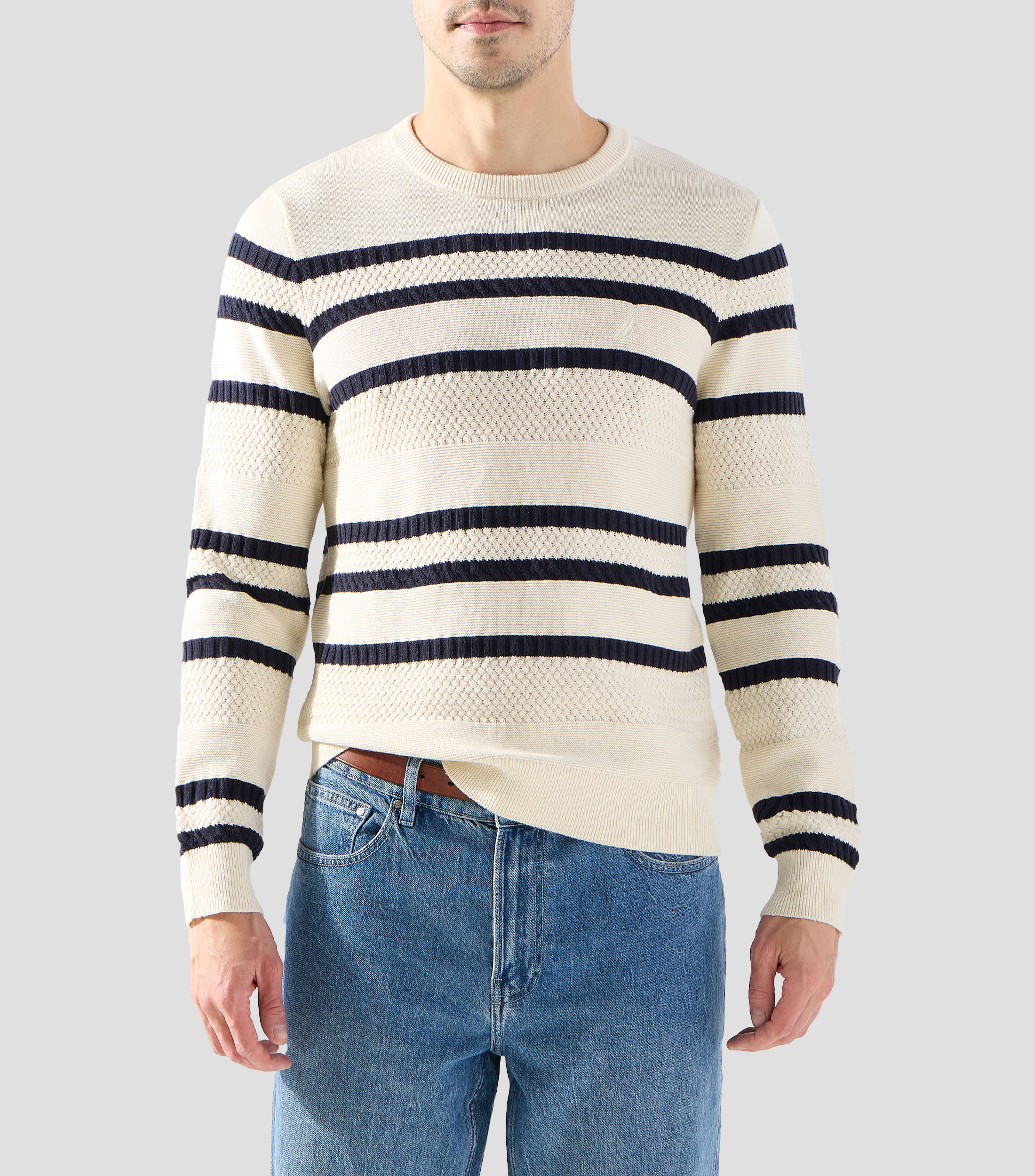 Suéter cuello redondo Hombre