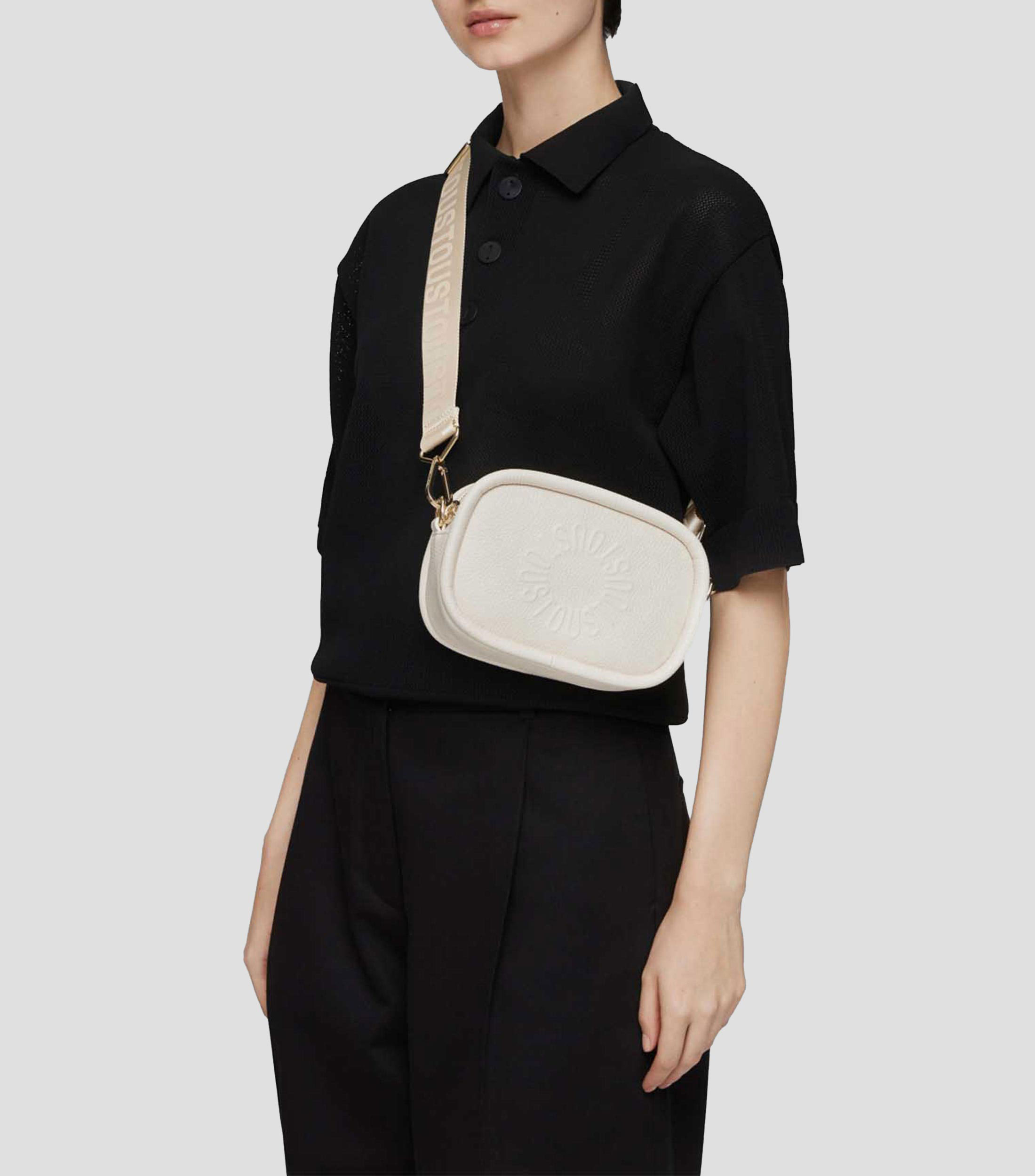 Bolso Crossbody Miranda en piel beige Mujer