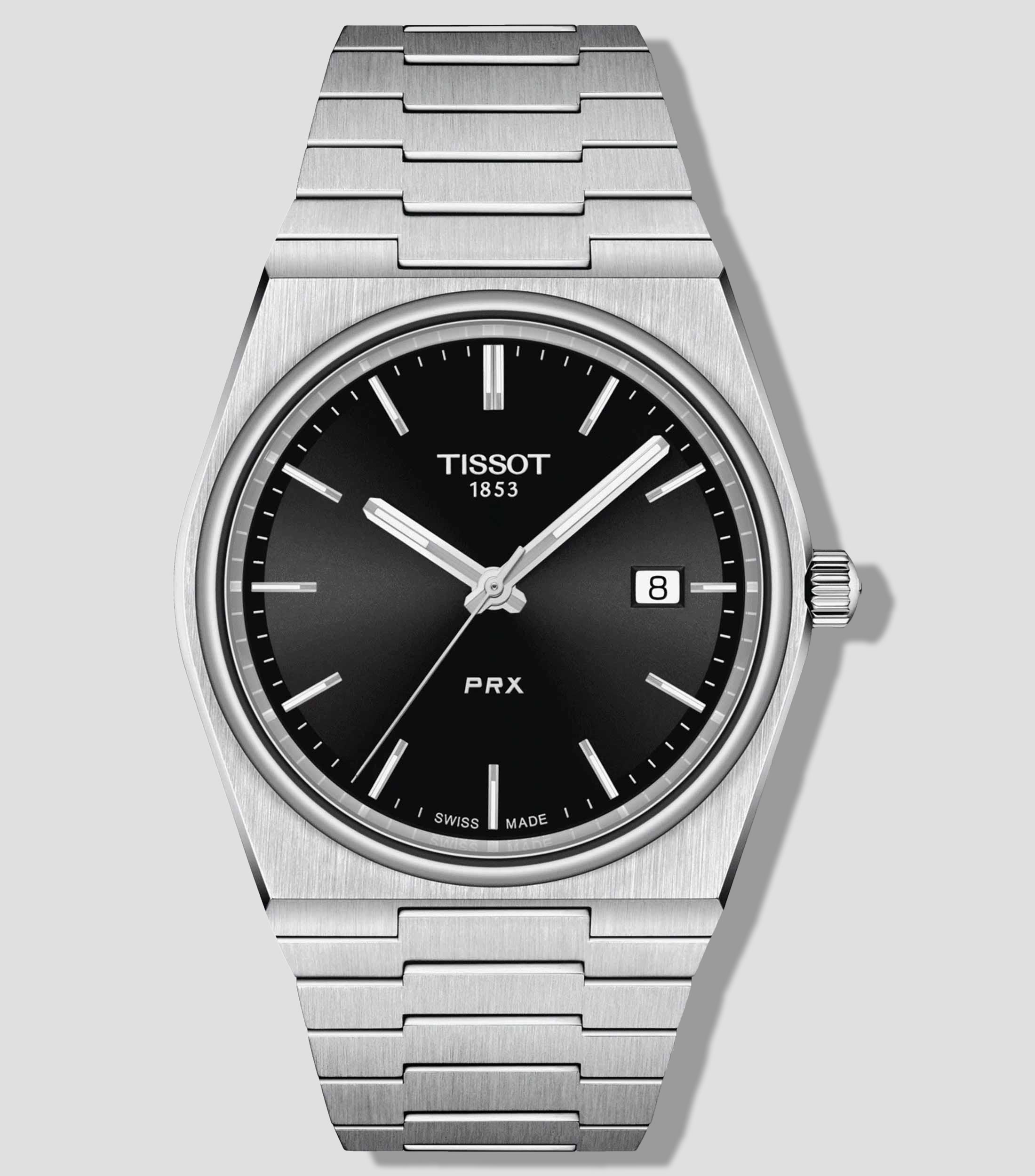 Reloj para Hombre PRX De vestir, Plateado, Negro