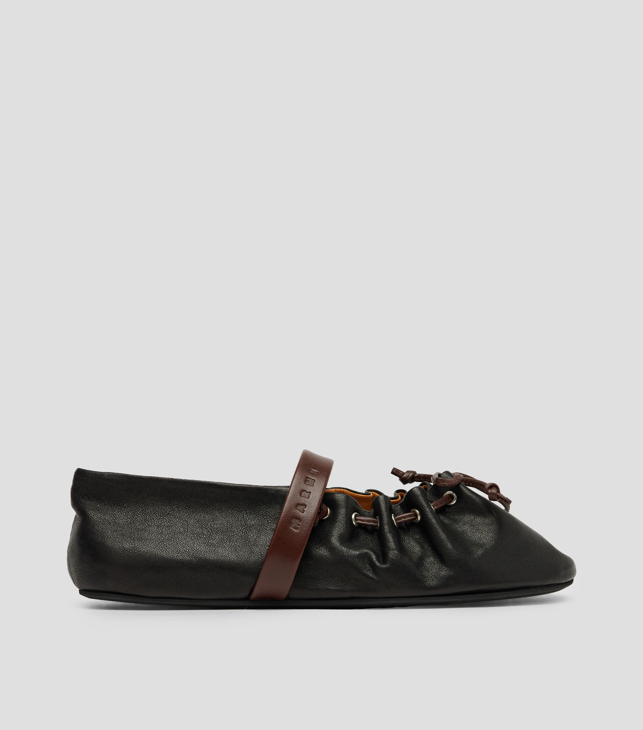 Flats en piel Mujer