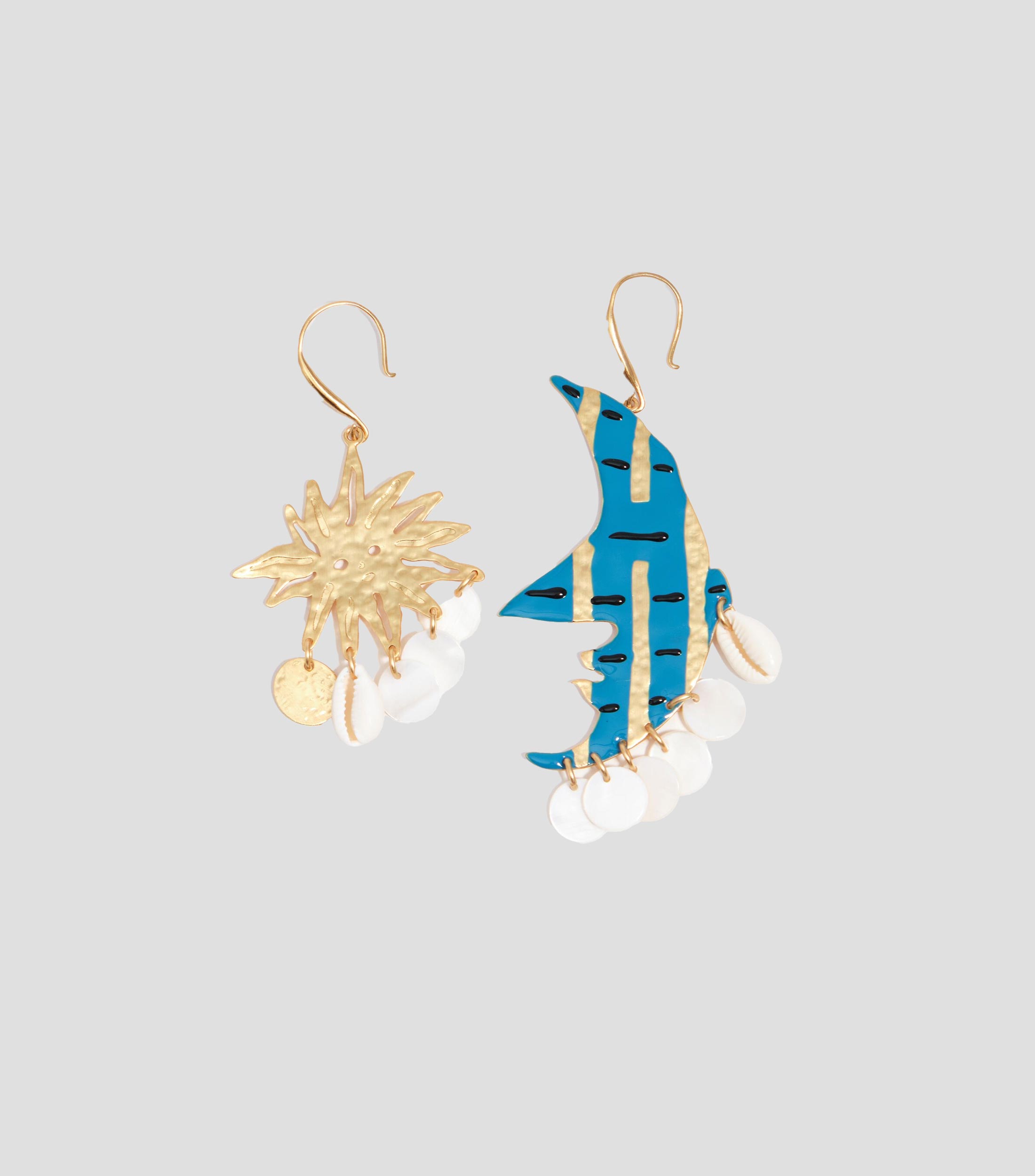 Aretes Luna y Sol Mujer