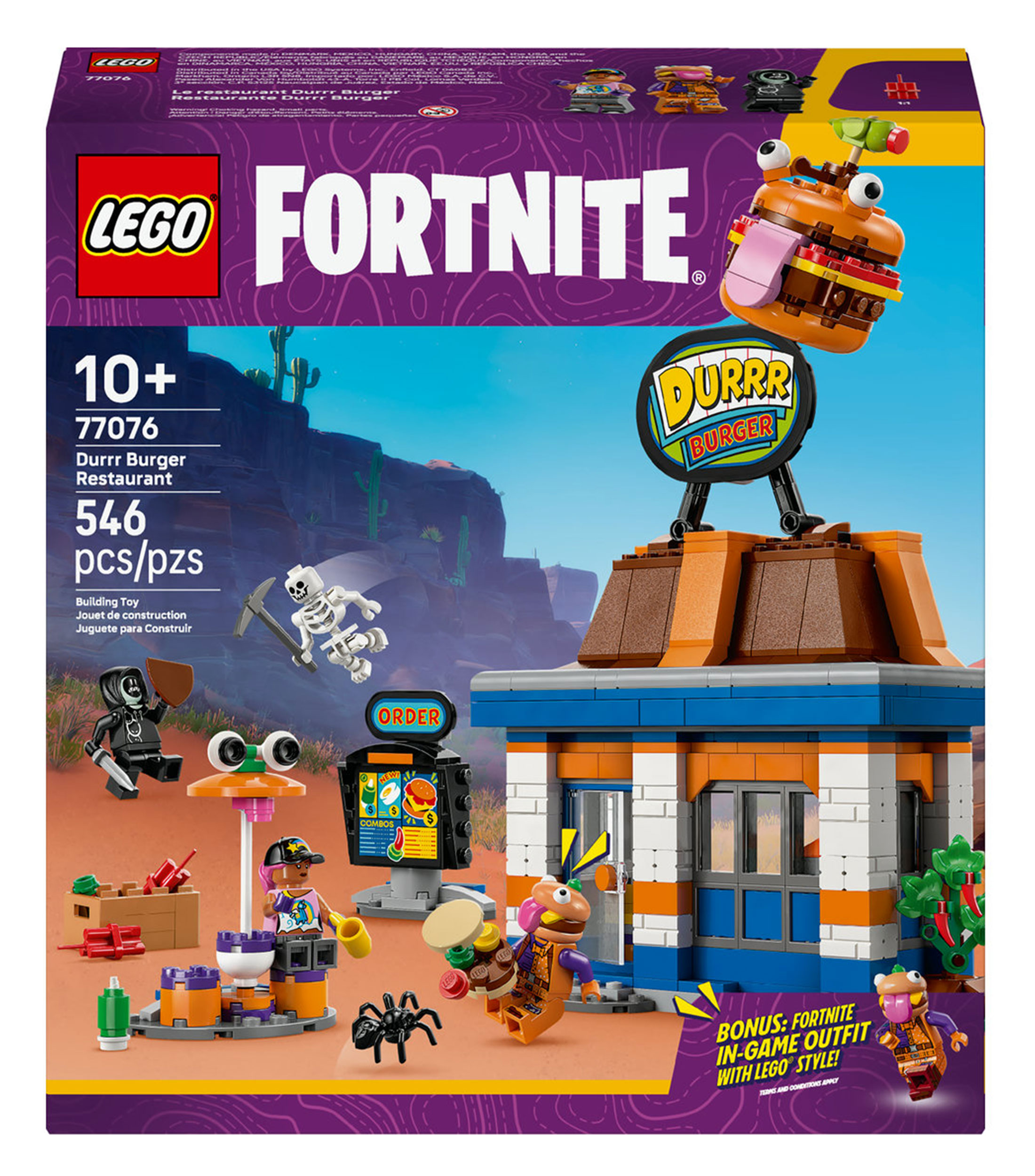 Lego Fortnite Restaurante Durrr Burger Juguete 77076