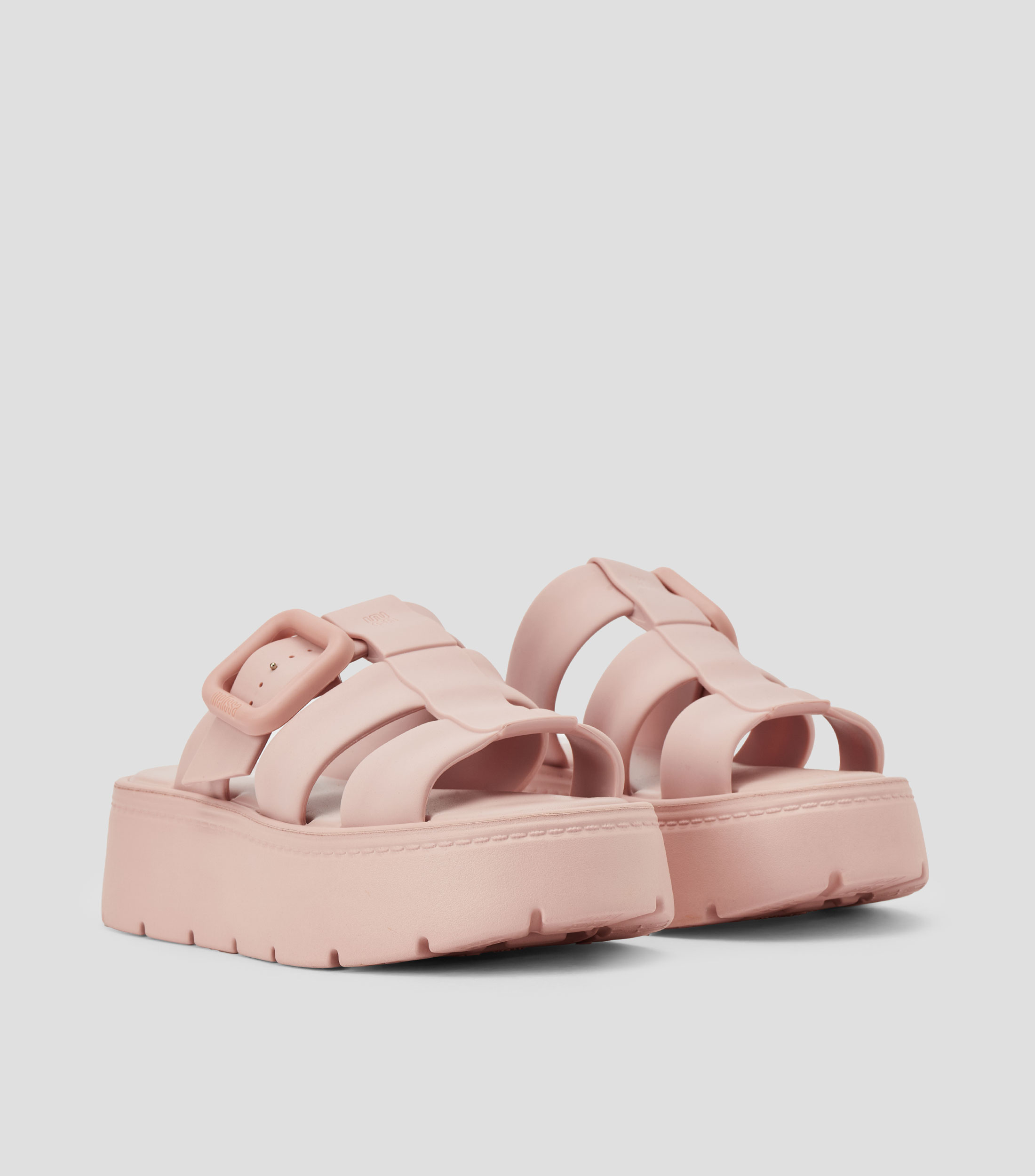 Sandalias tacón bajo ancho Mujer