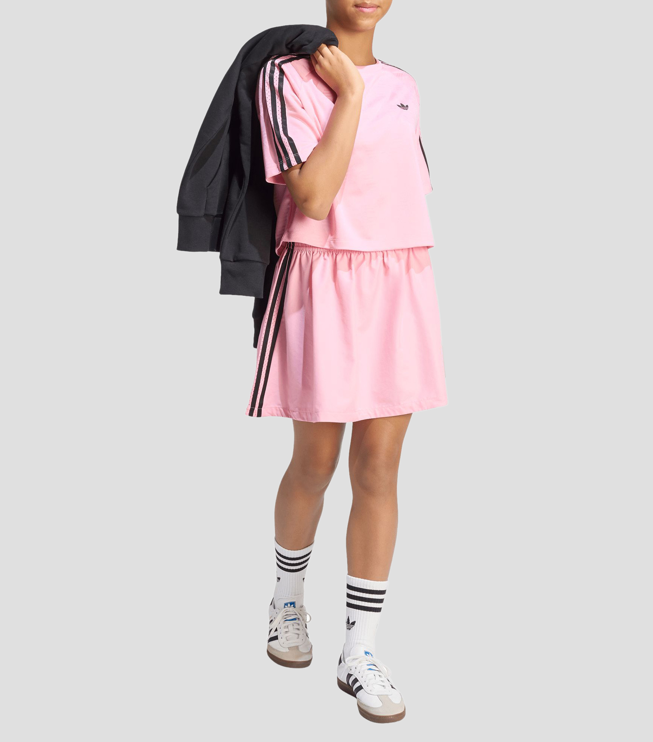 Playera casual Boxy cuello redondo manga corta con estampado Niña