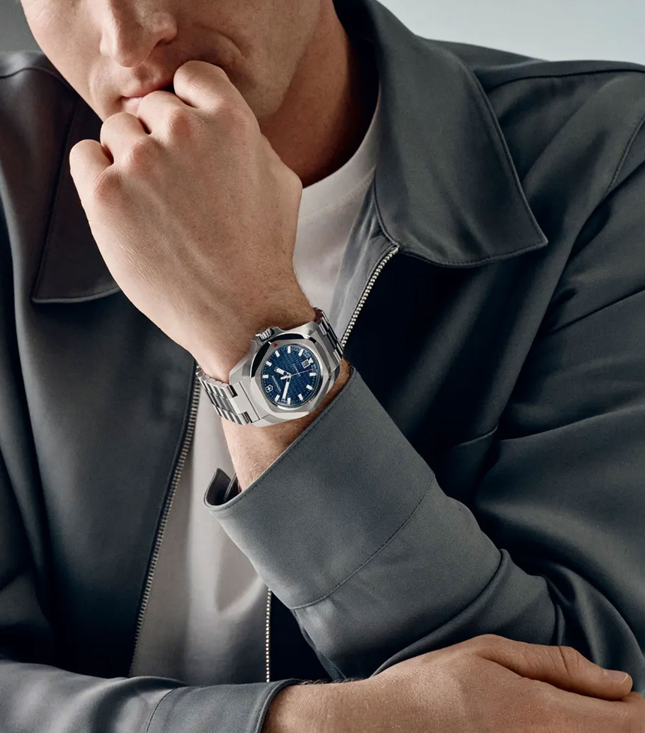 Reloj para Hombre Inox Automatico Casual Gris