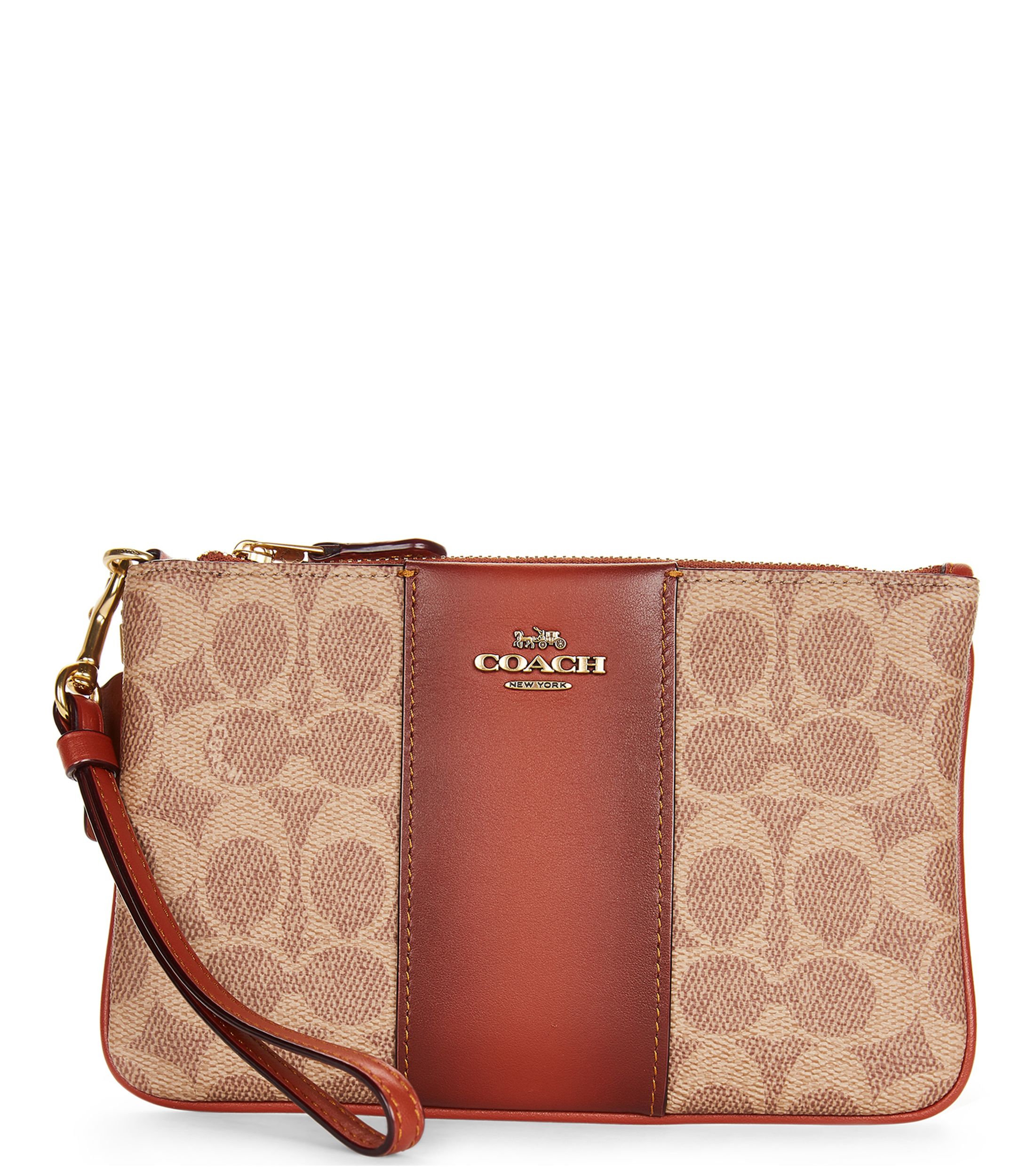 COACH: Monedero piel café Signature Monogram | El de Hierro