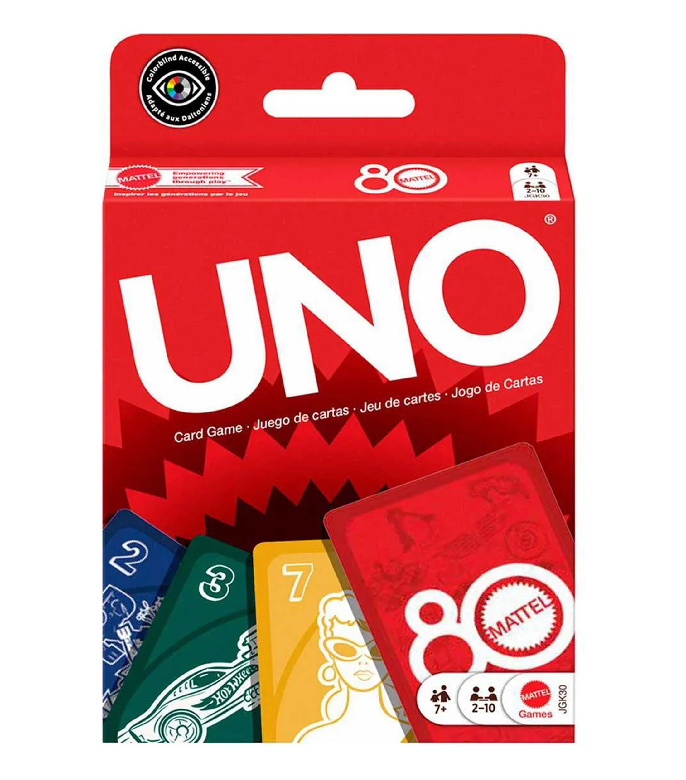 Juego de mesa, UNO Rojo rubí 80 aniversario