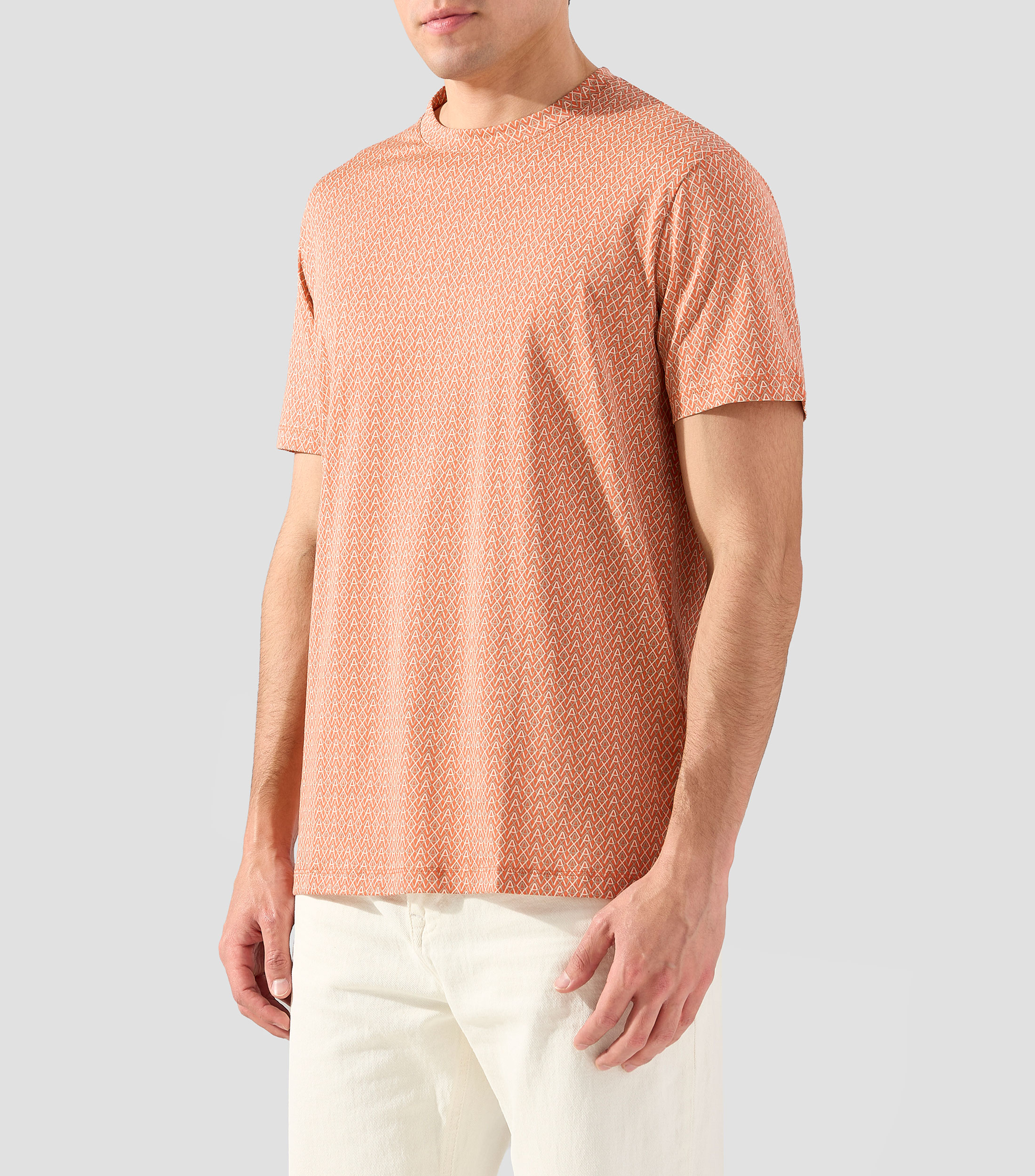 Playera cuello redondo manga corta monogram Hombre