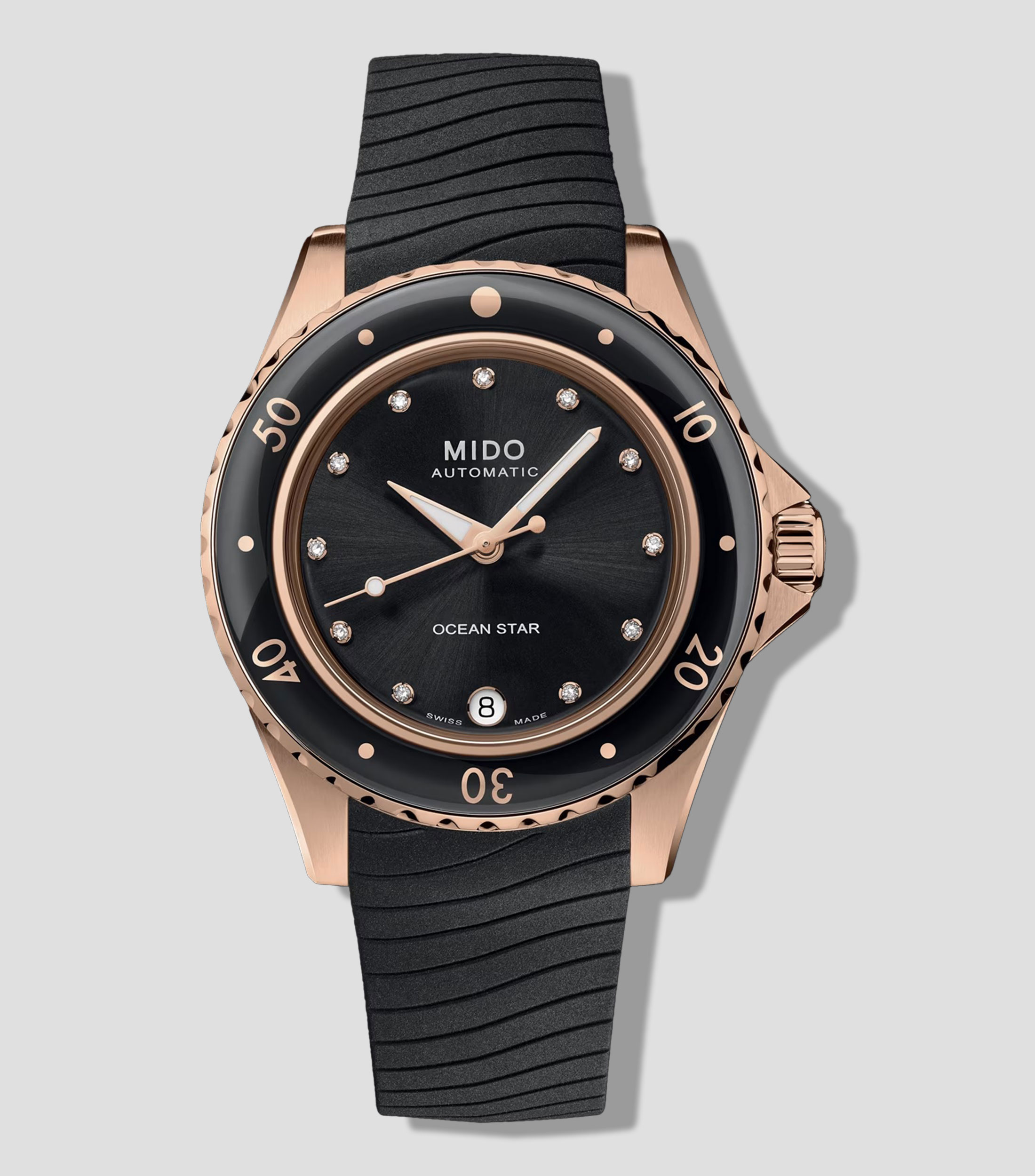 Reloj mido ocean star dorado caratula negra deals