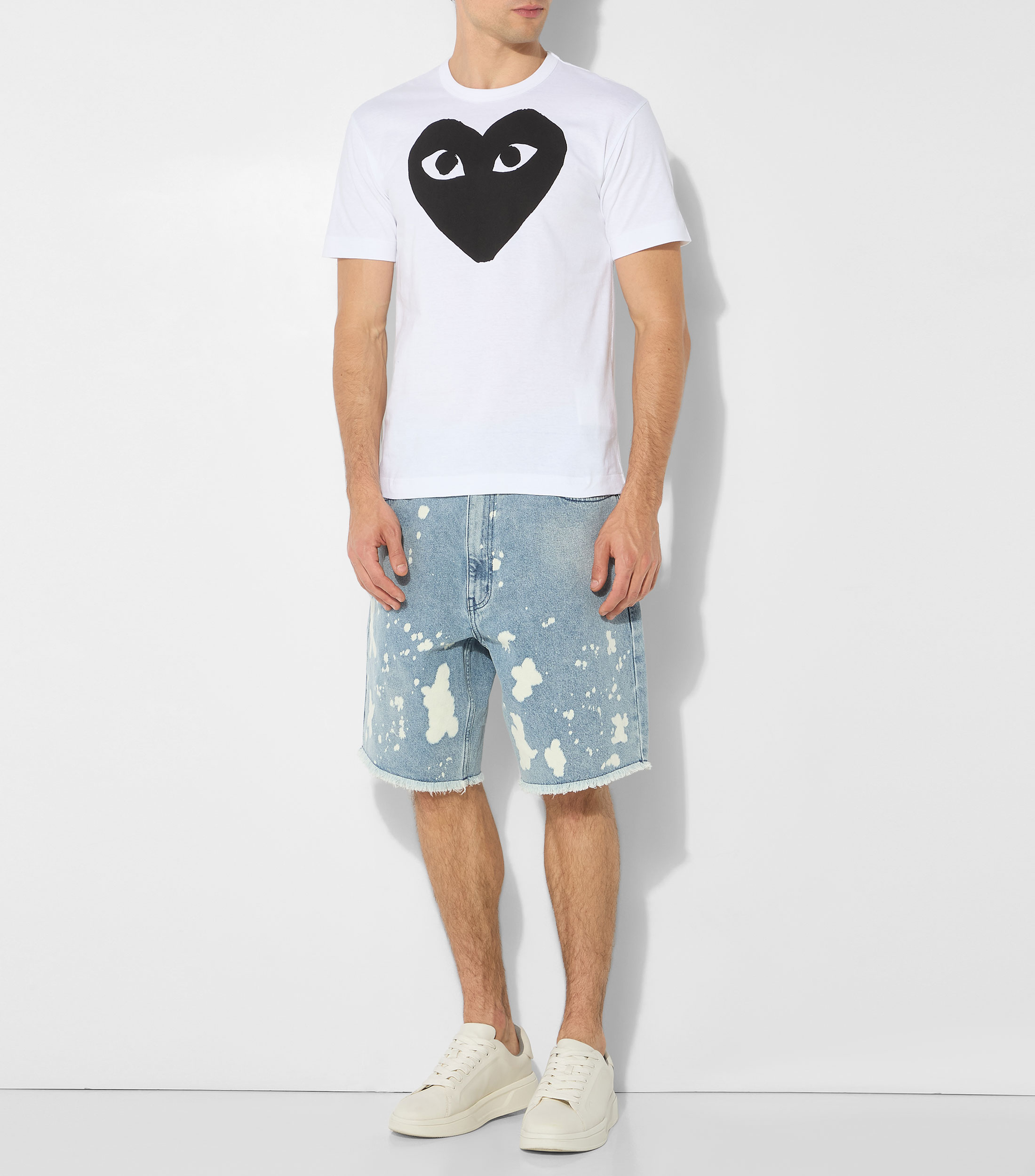 Playera cuello redondo manga corta estampada Hombre