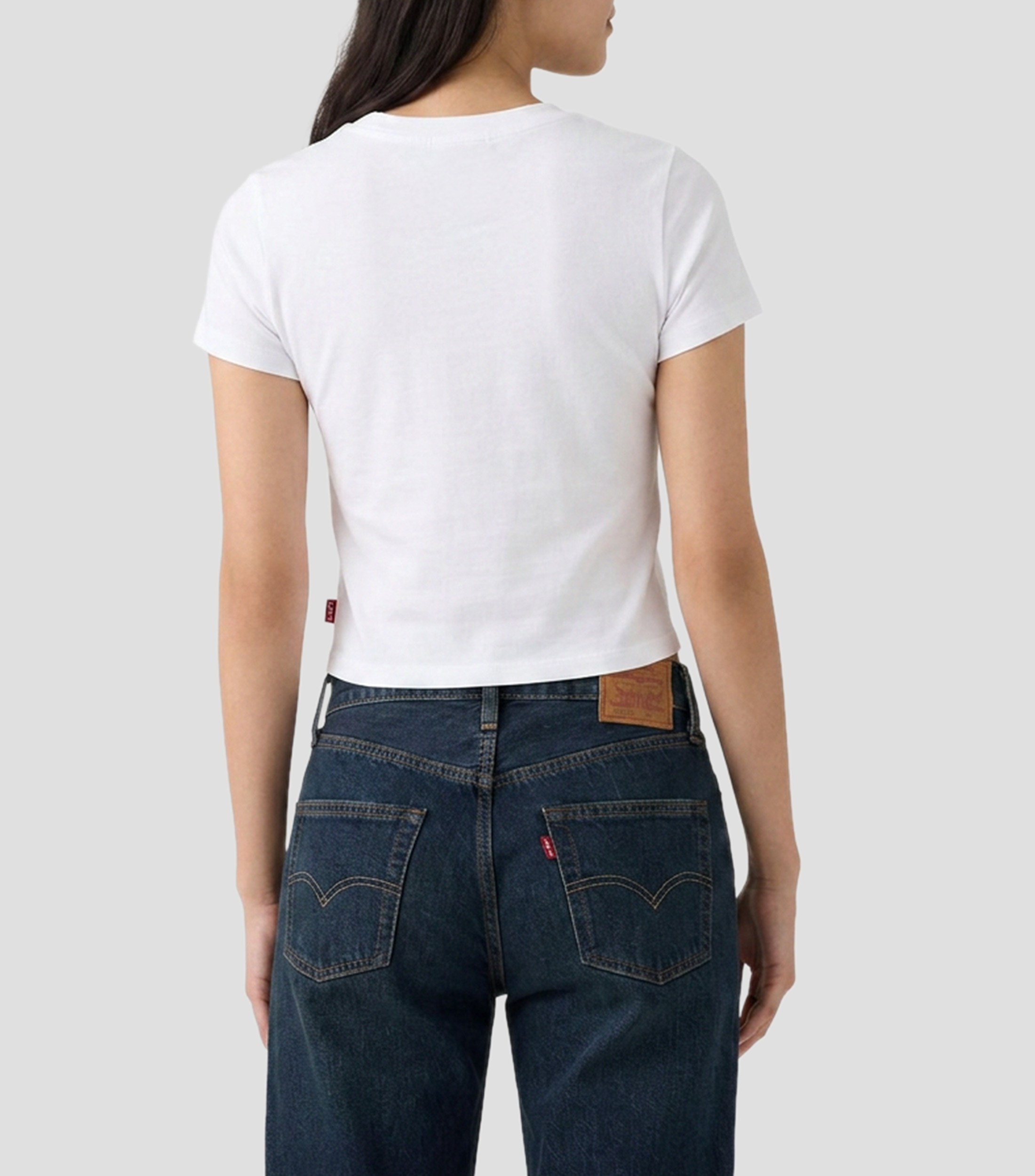 Playera cuello redondo manga corta lisa Mujer