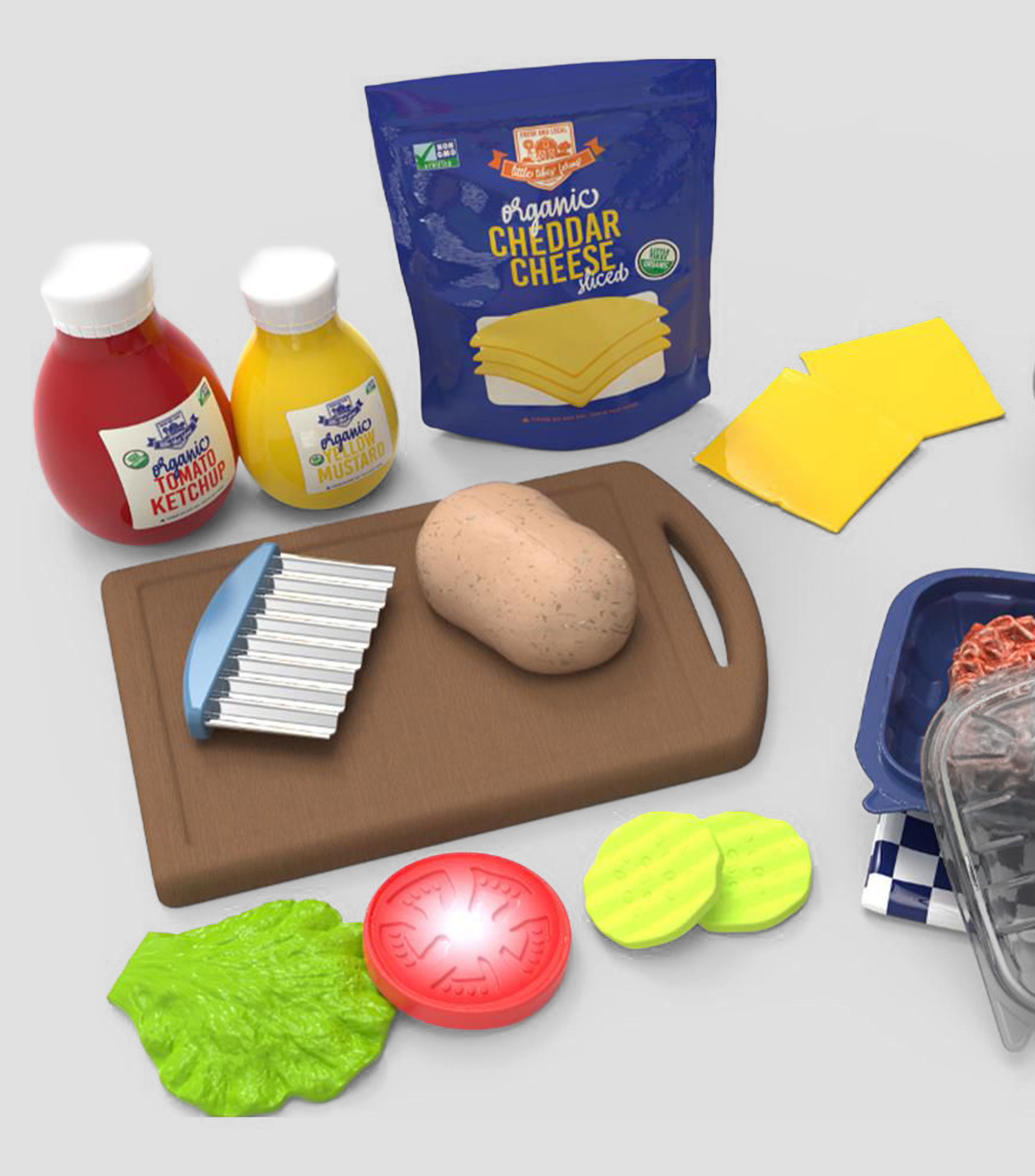 Set Creative Chefs Cheeseburger and Fries