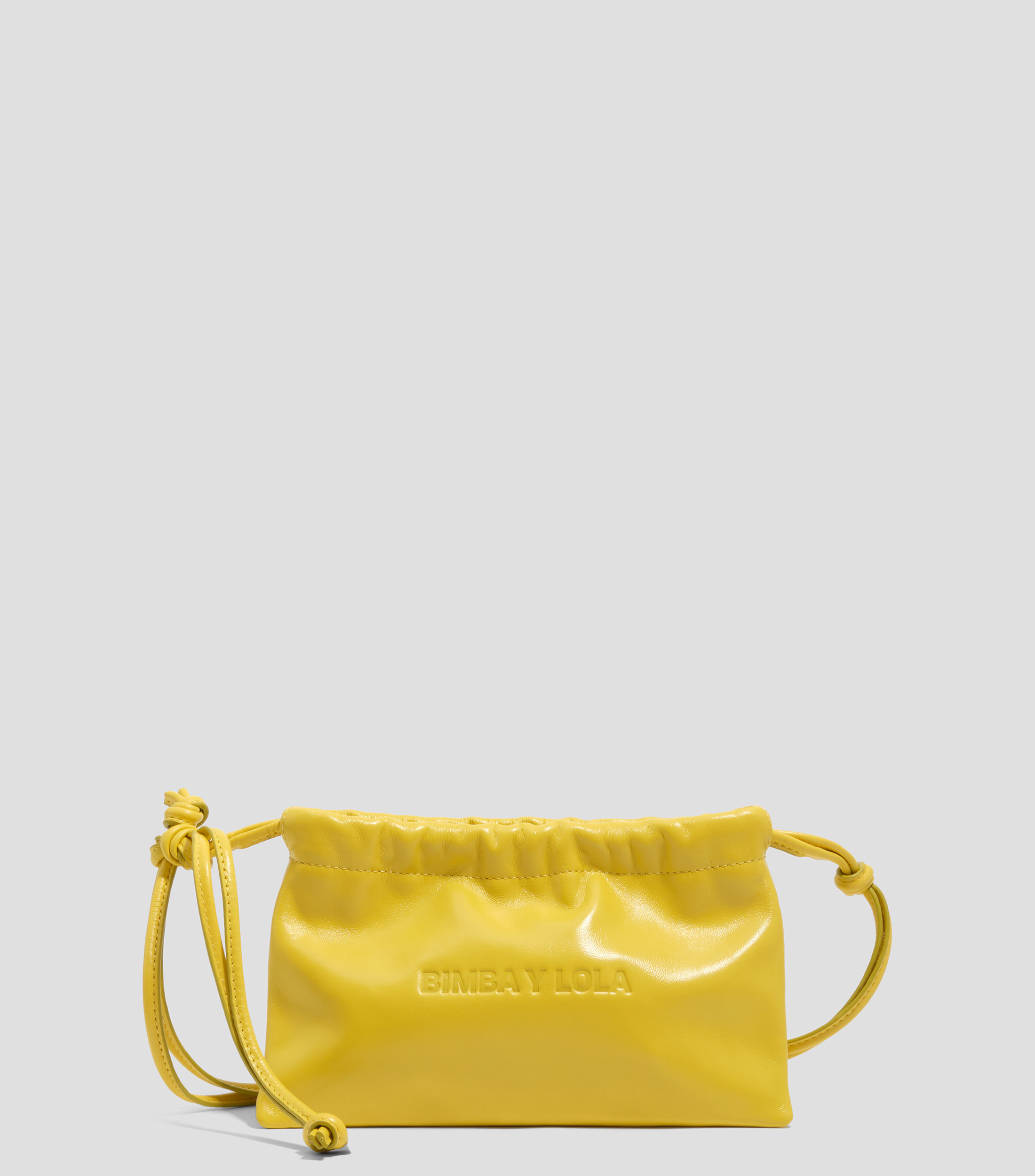 Bolsa shoulder mini piel amarillo Mujer