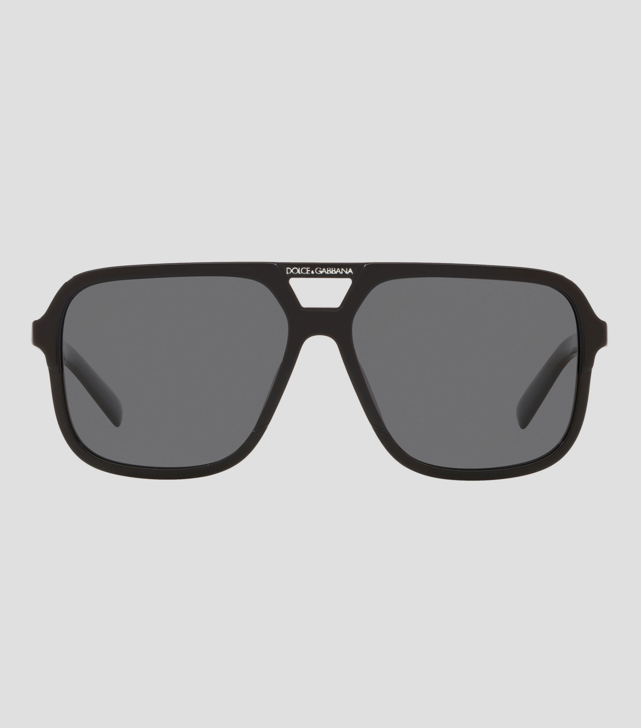 Lentes de sol cuadrados negros Hombre