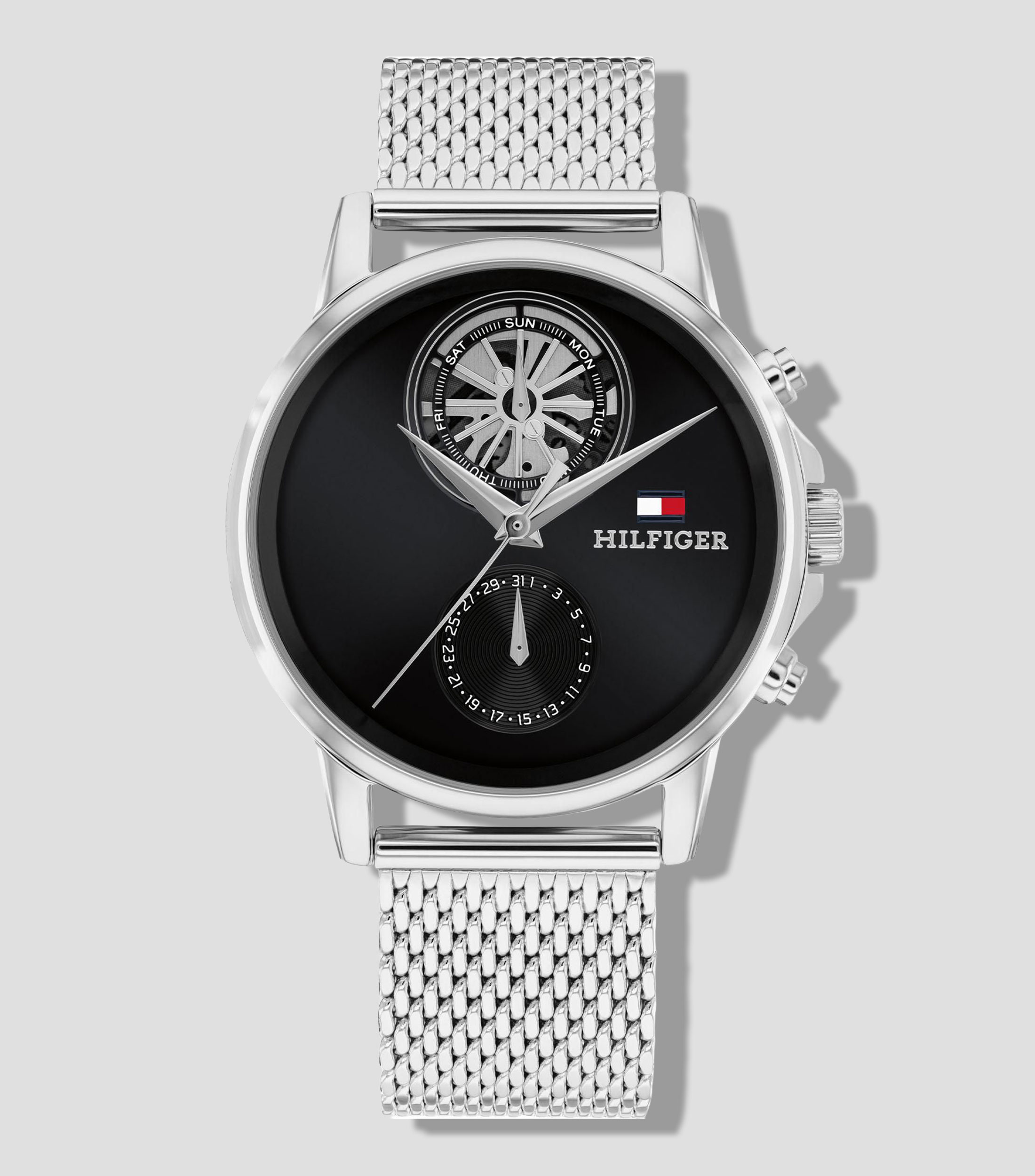 Reloj para Hombre Stewart Casual Negro, Plateado