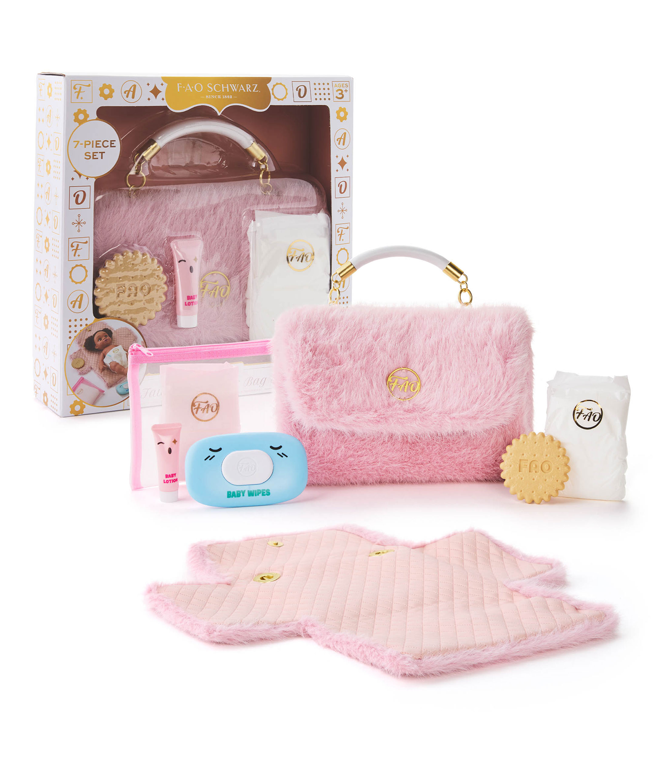DOLL ACCESSORY DIAPER BAG SET