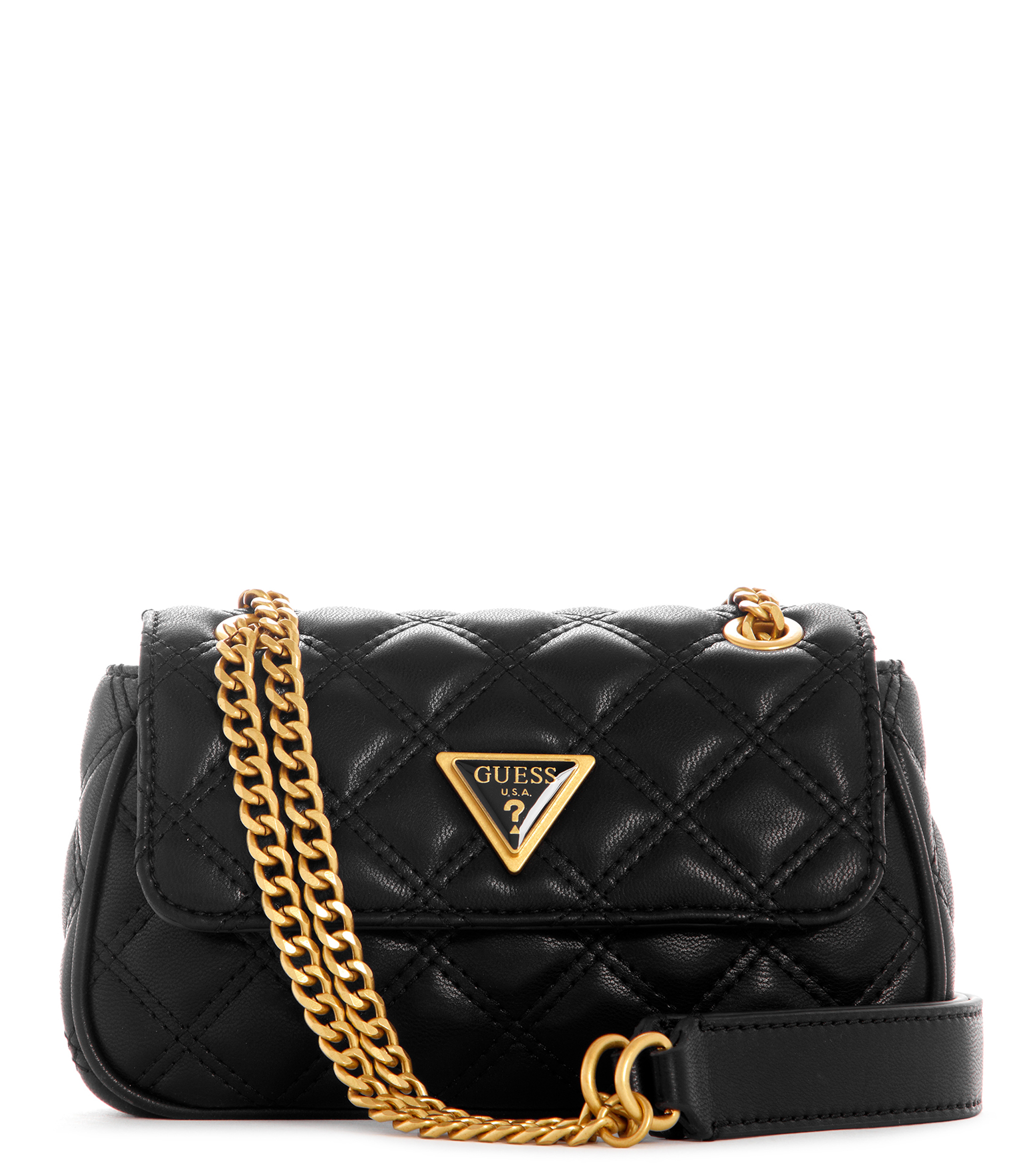 Bolso Guess Dema multi negro brillante para mujer