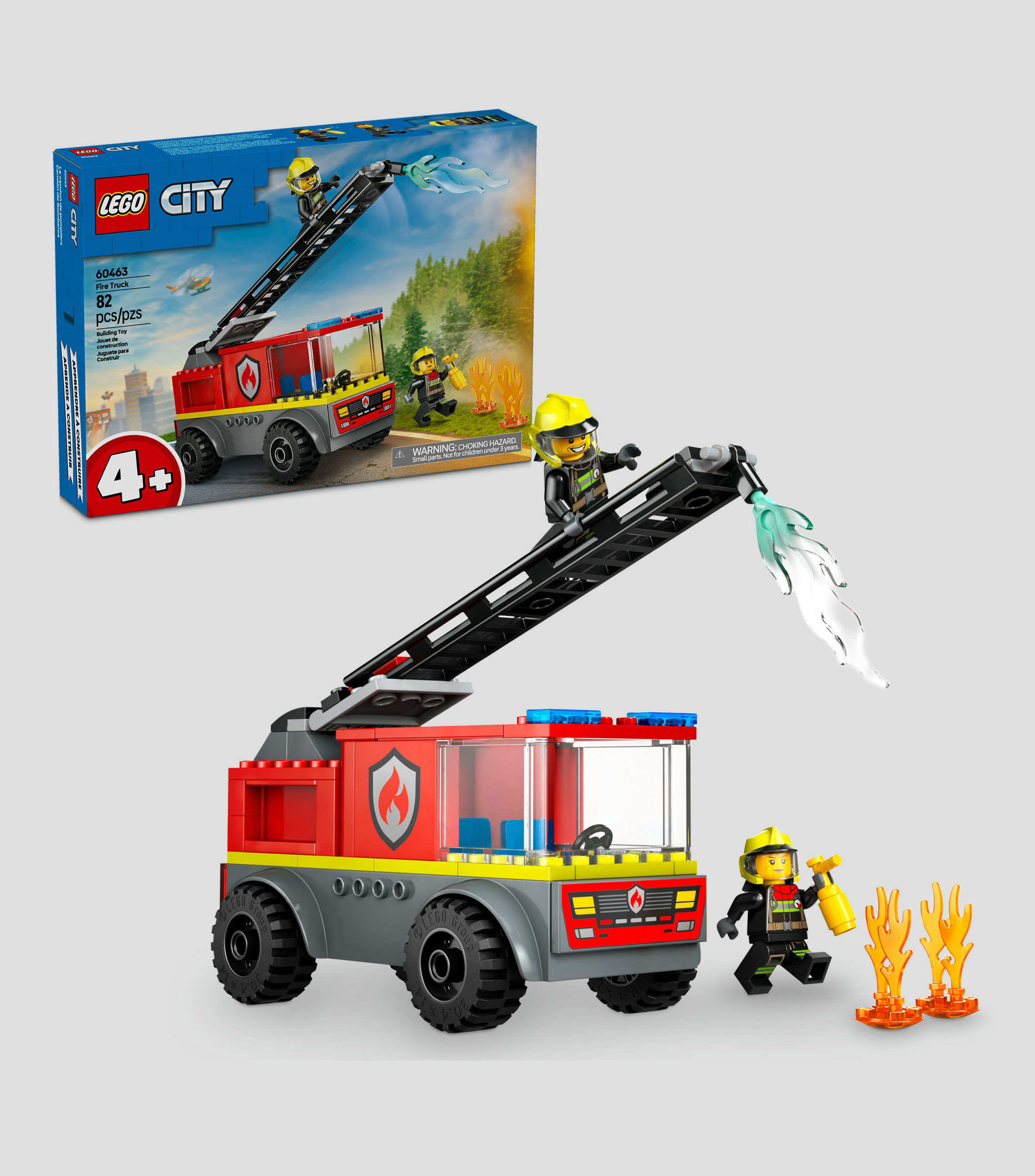 Lego City Camión de Bomberos con Escalera Juguete 60463