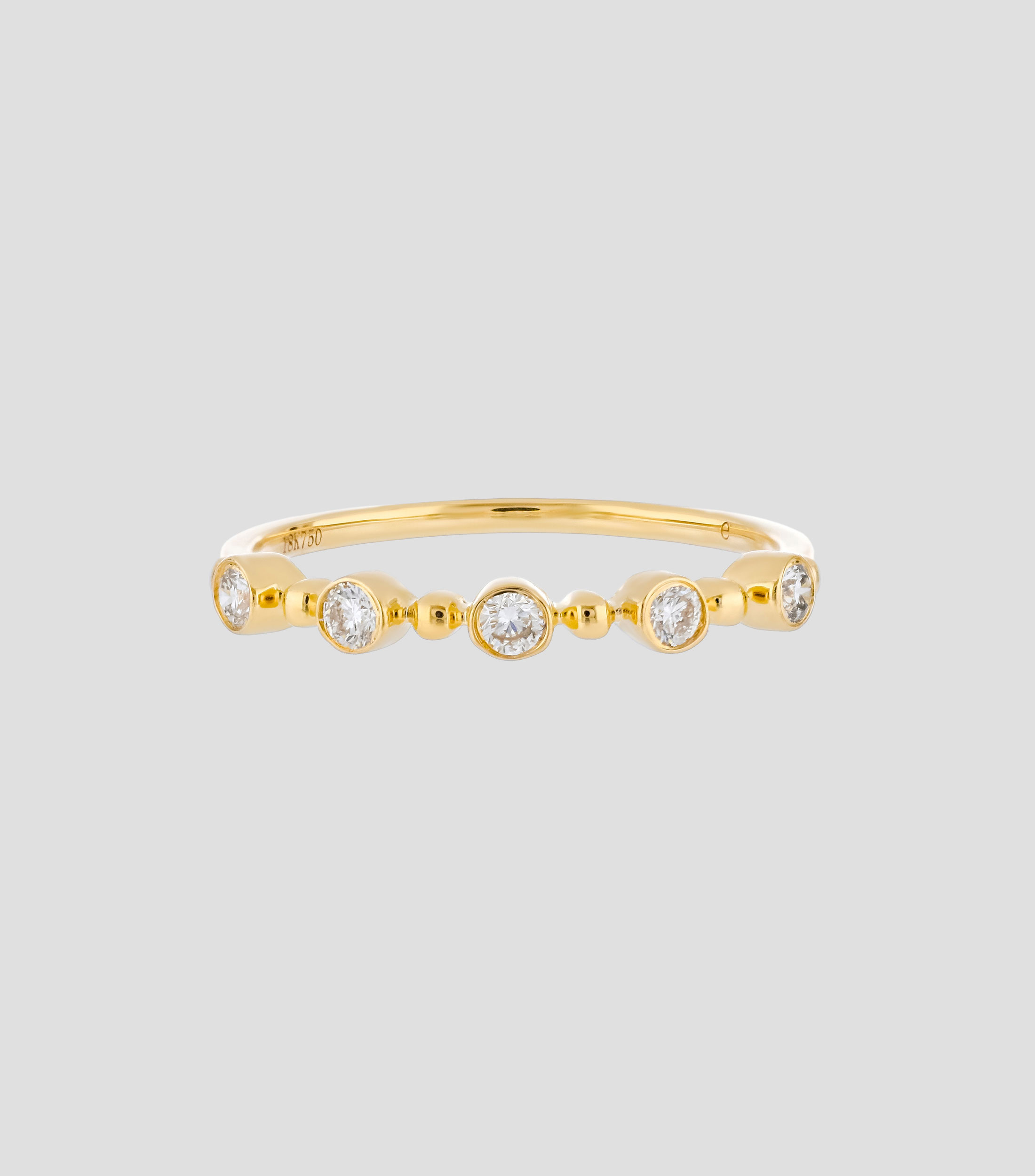 Anillo en Oro 18 Kts con Diamantes UNED Mujer