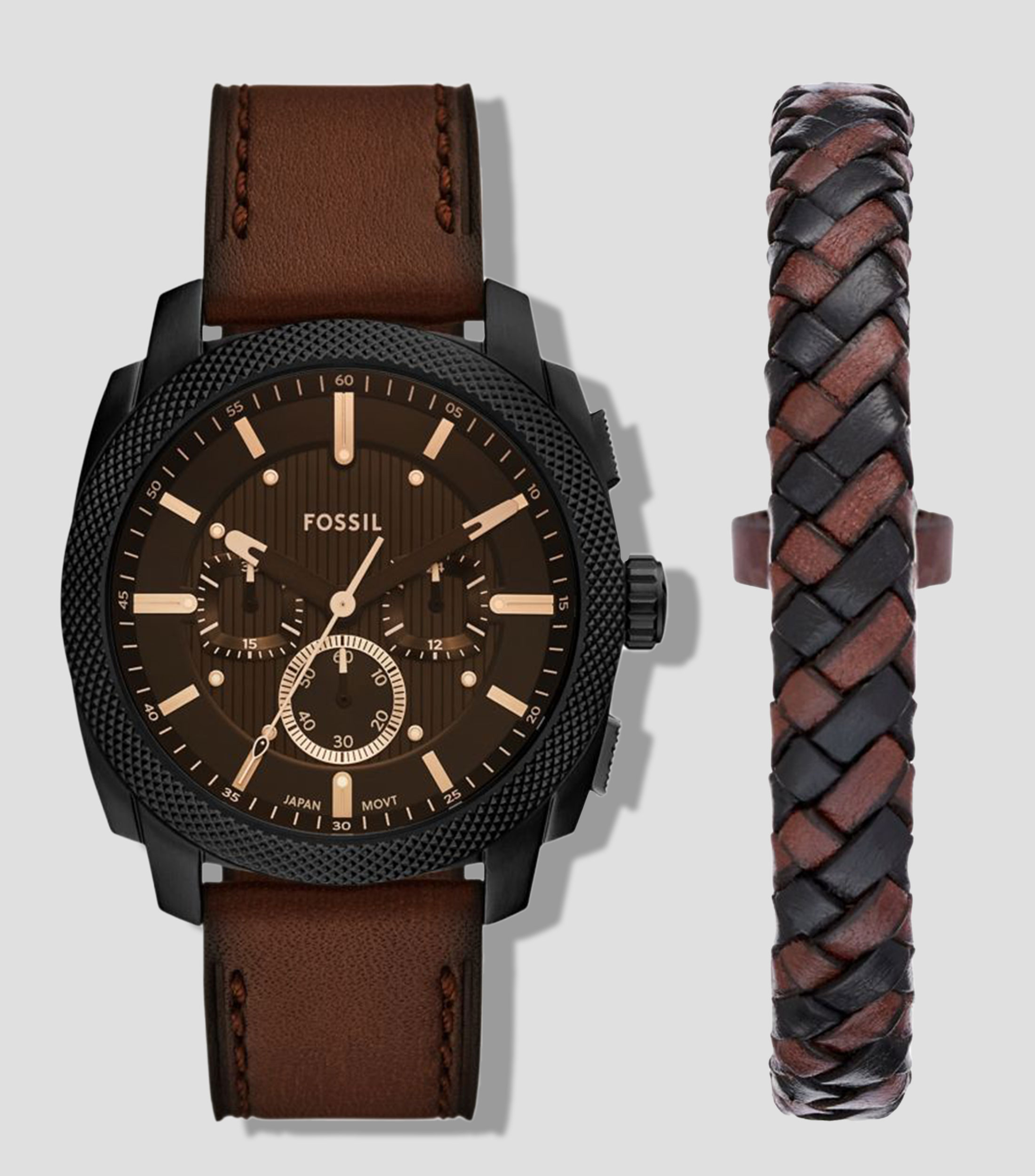 Set de Reloj y Pulsera para Hombre